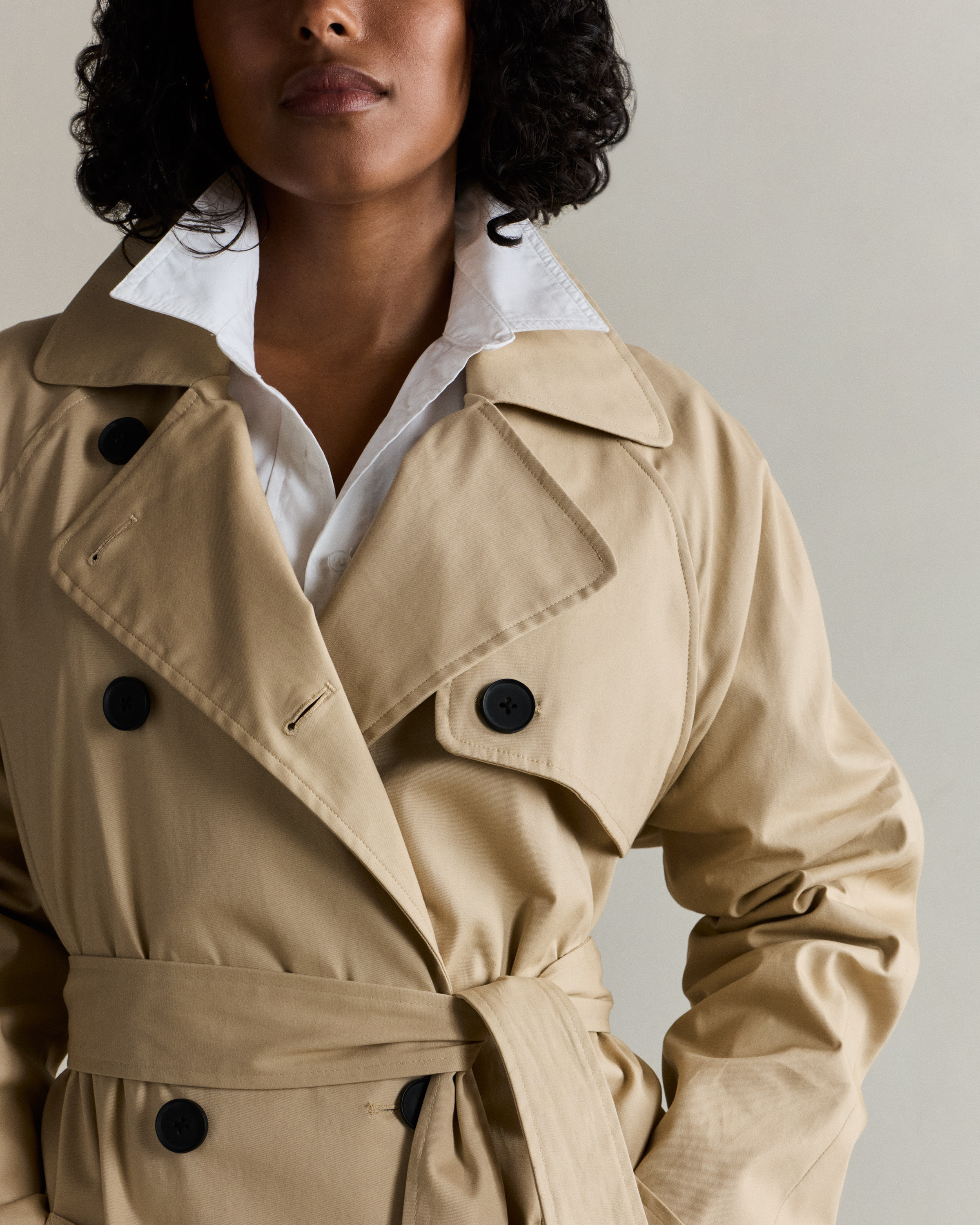 ジャケット・アウター WOOL CHECK TRENCH COAT Sites-Gant-US-Site