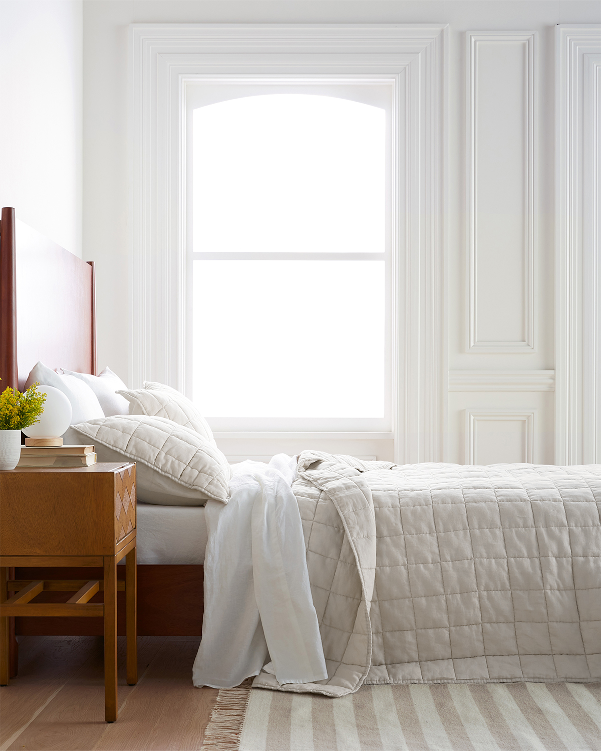 Sand European Linen Box Quilt