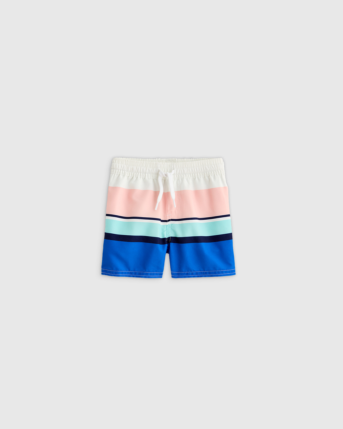 Quince Swim Trunk In Colorblock Stripe