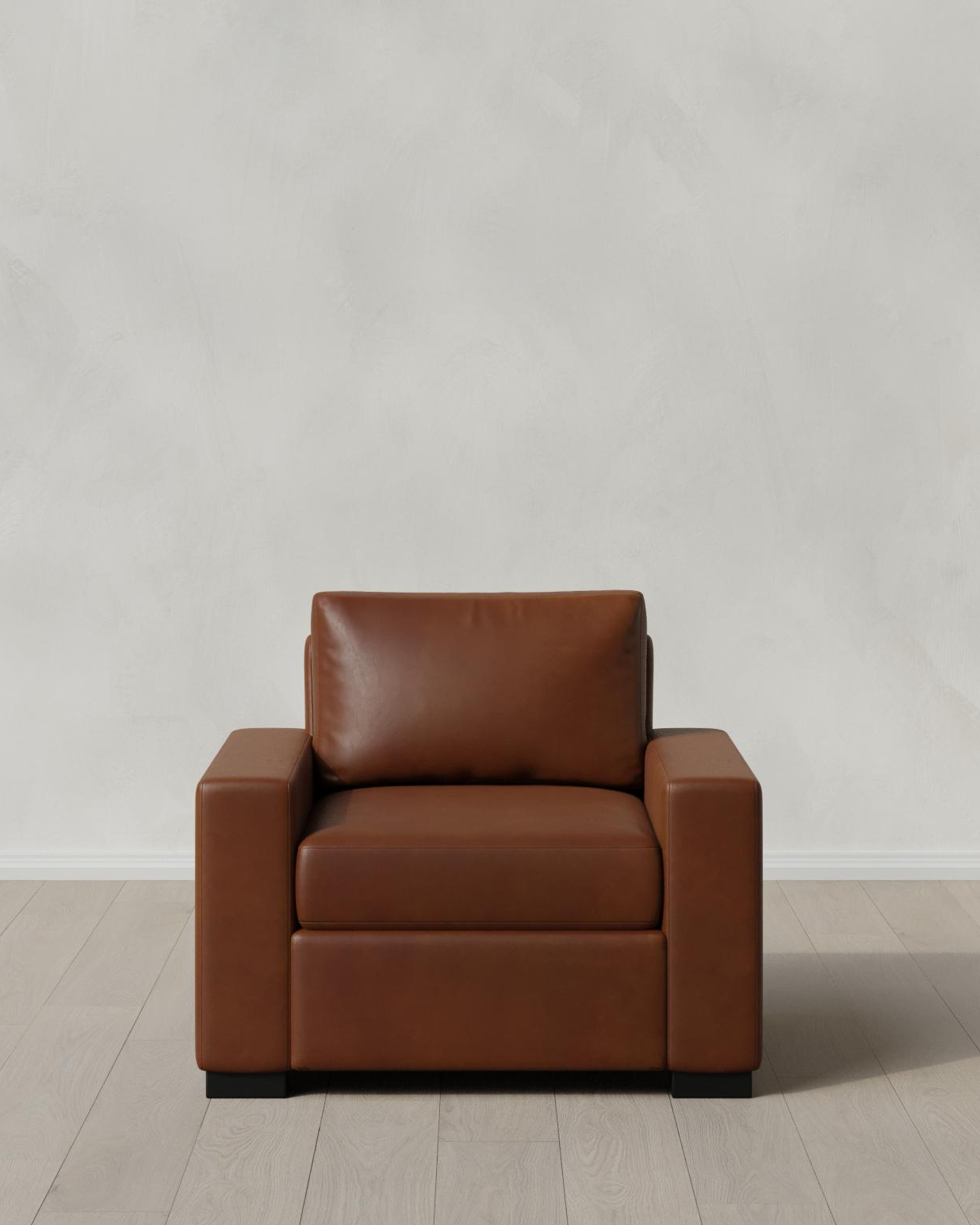 Espresso Stillman Accent Chair in Leather