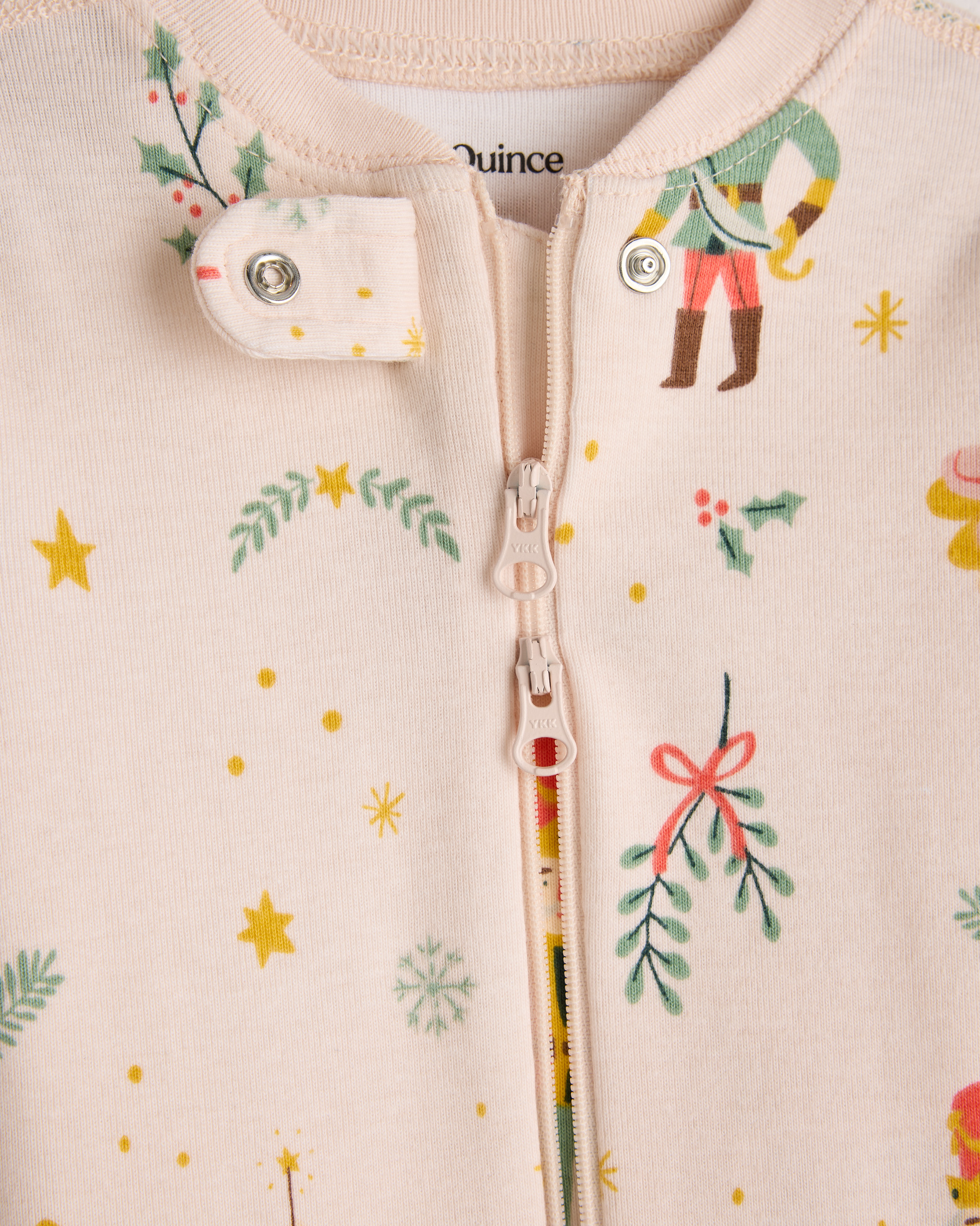 U--830 BABY 100 Organic Cotton One Piece Pajama Nutcracker 16495 CROPPED