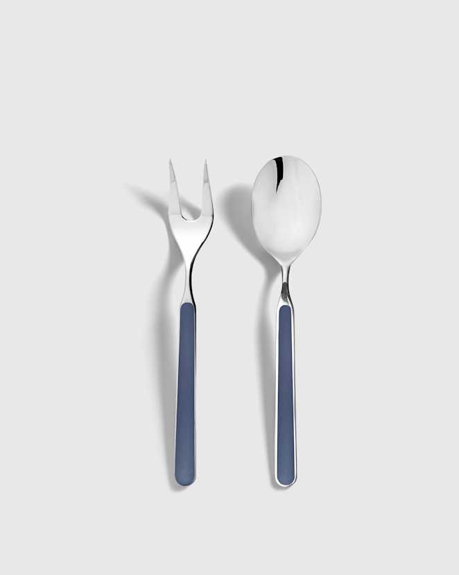 Cobalt Fantasia 2-Pc Serving Utensil Set by Mepra