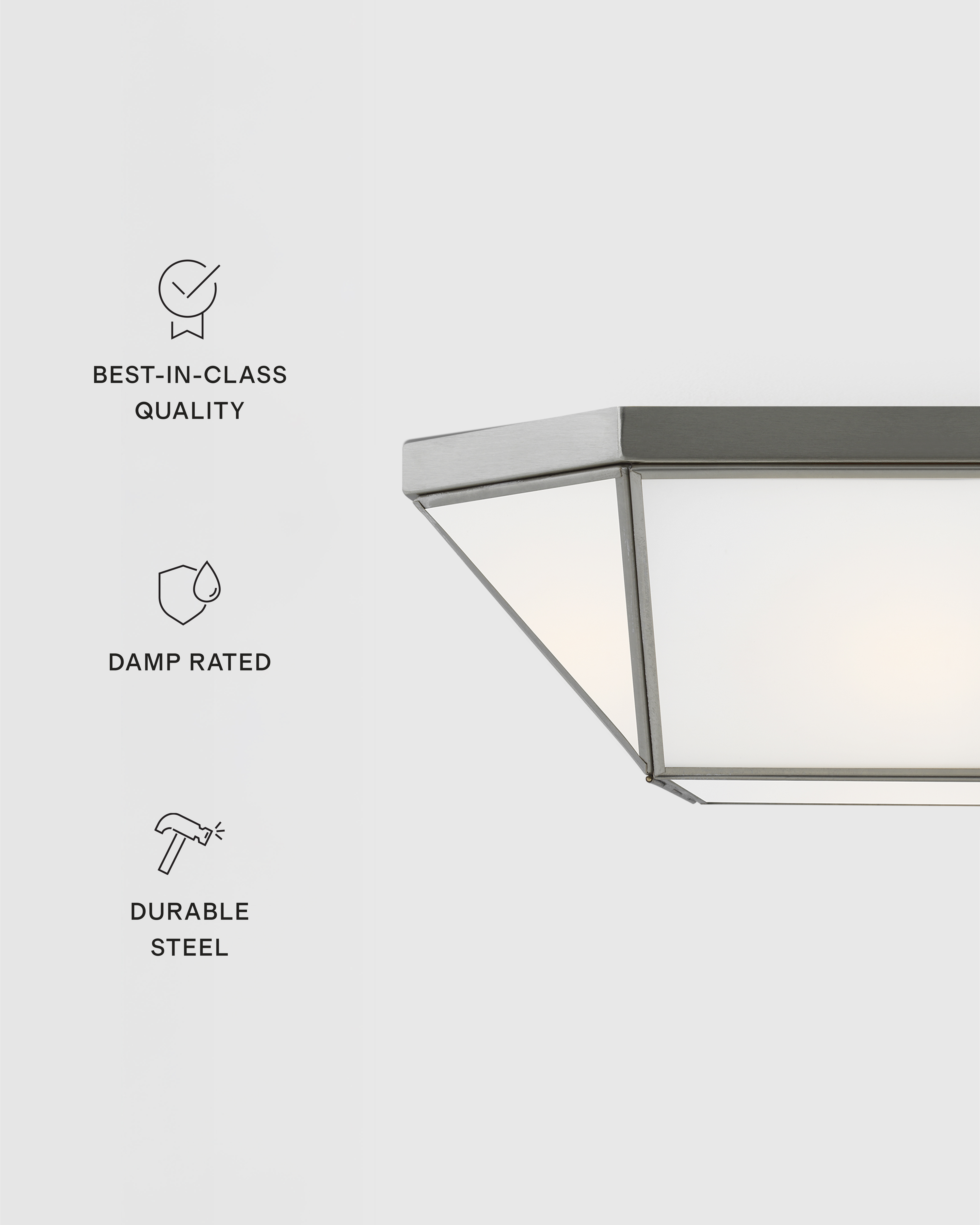 Geometric Steel Flush Mount - Thumbnail 3