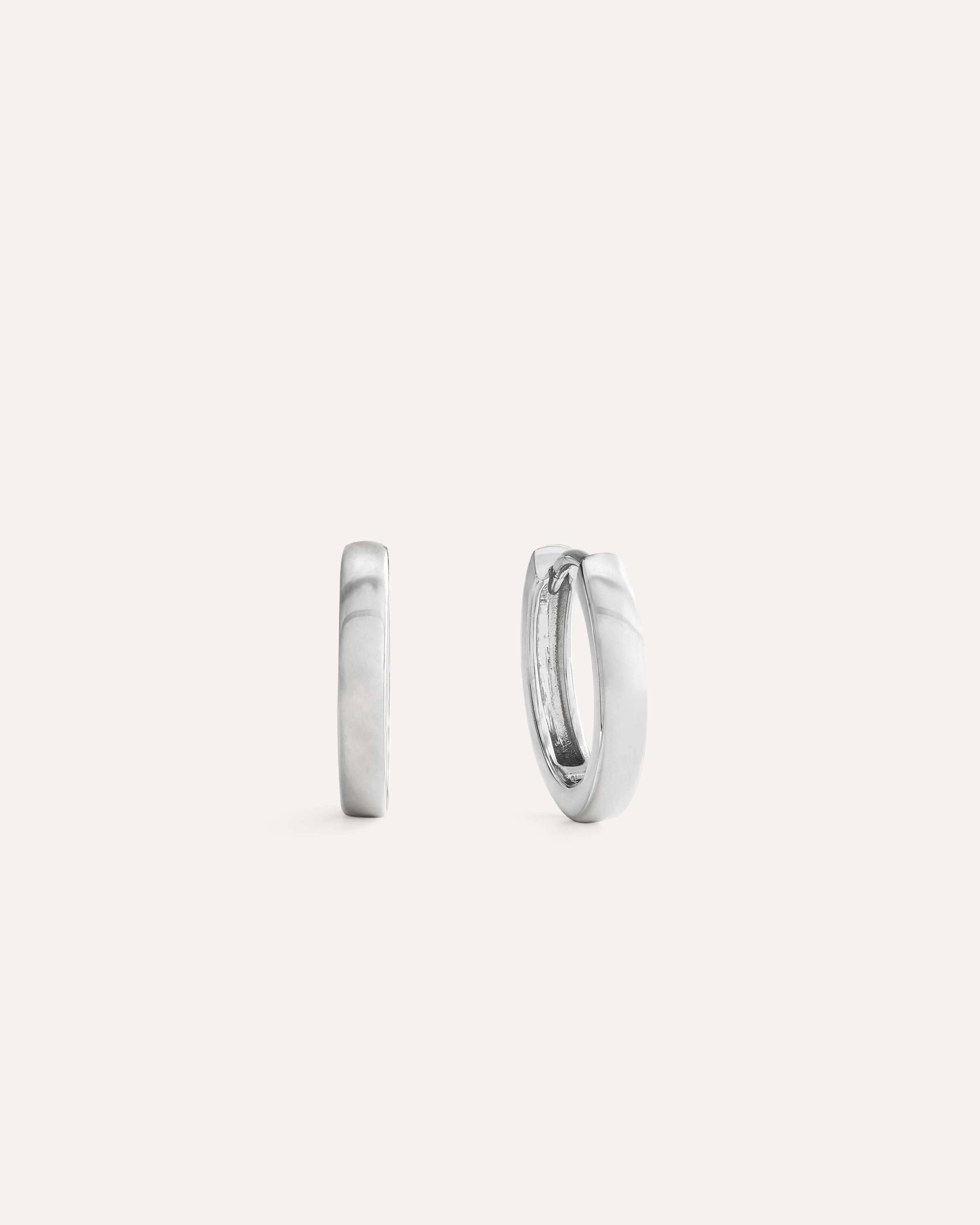 Sterling Silver Huggie Hoops