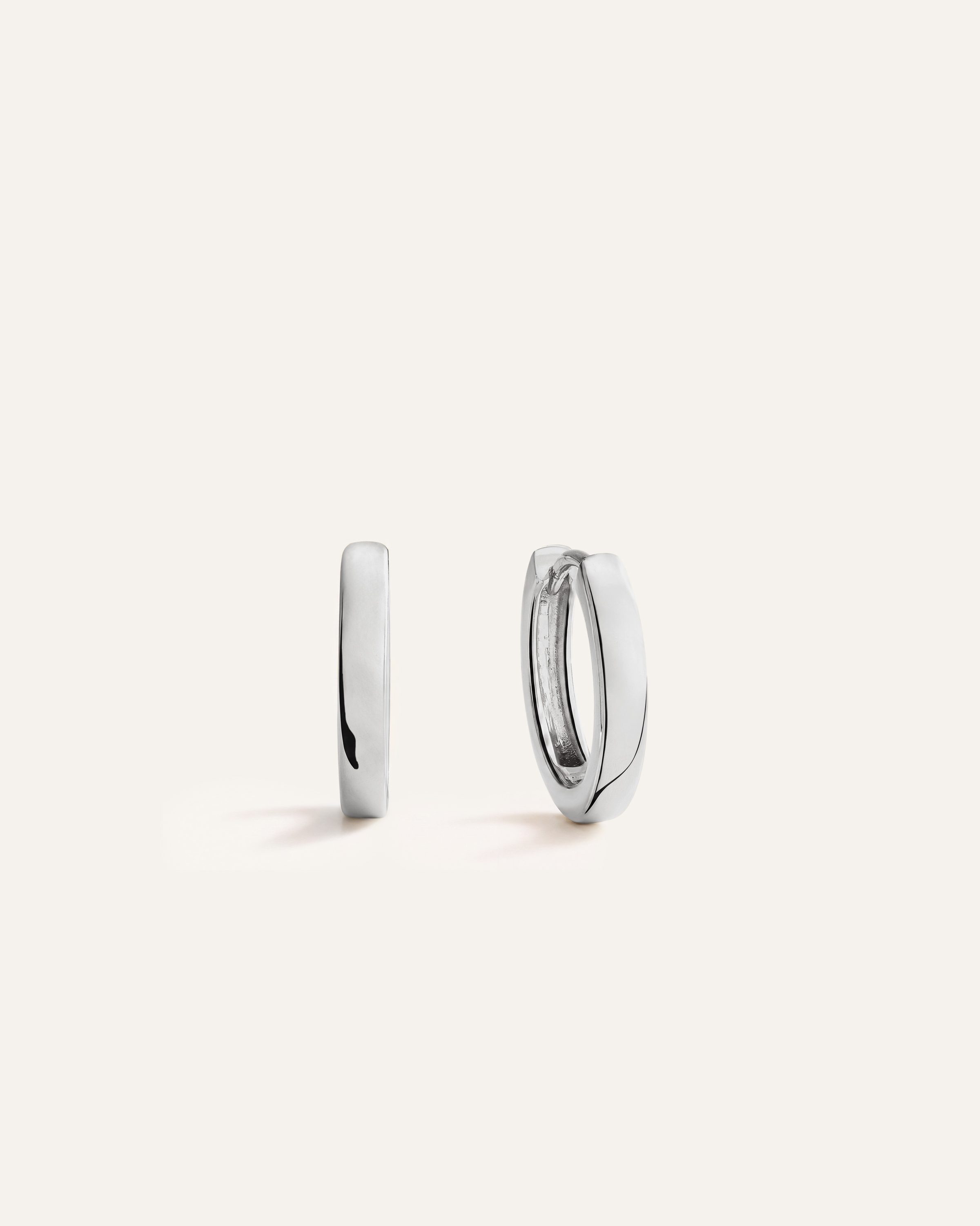 Sterling Silver Huggie Hoops