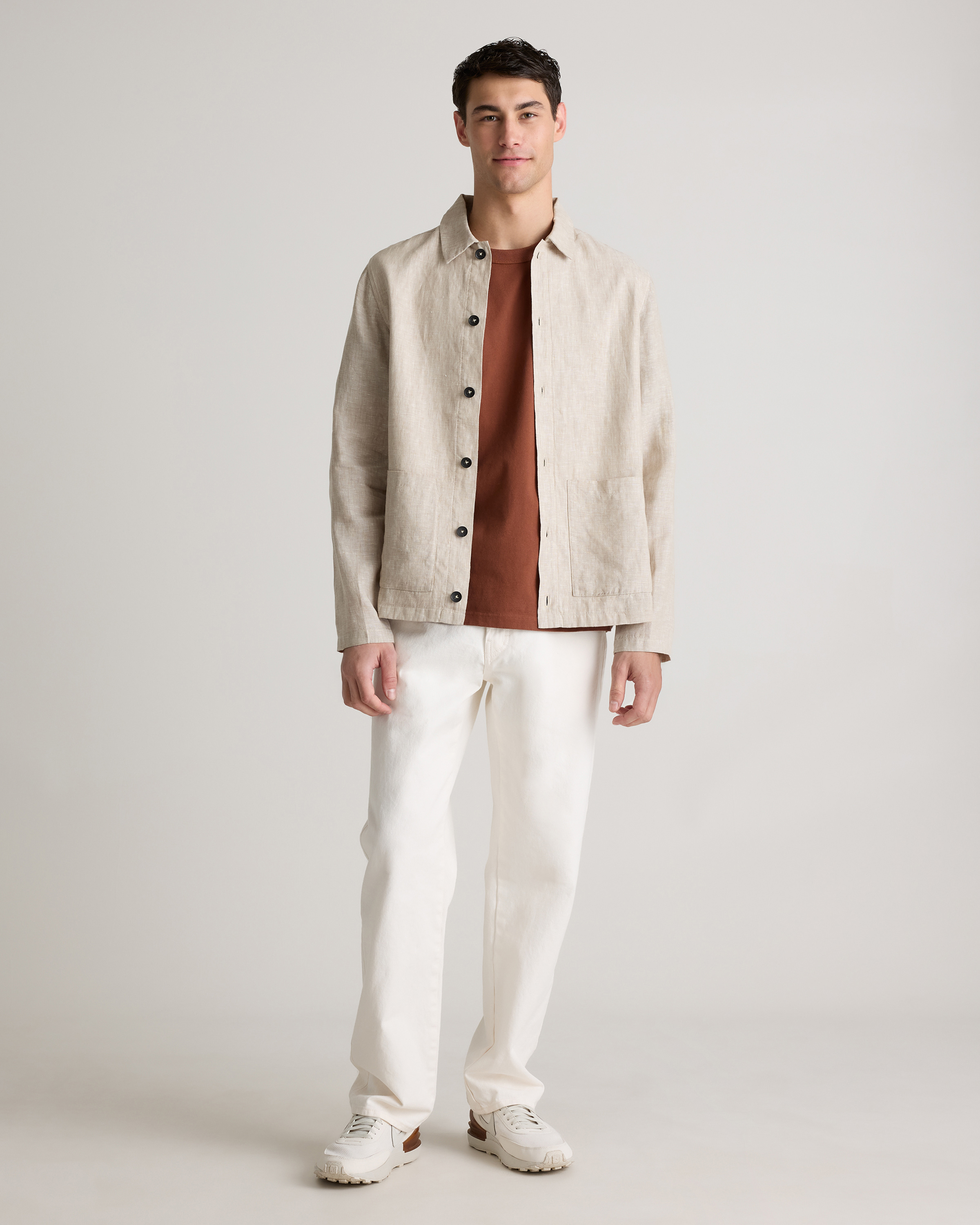 100% European Linen Shirt Jacket