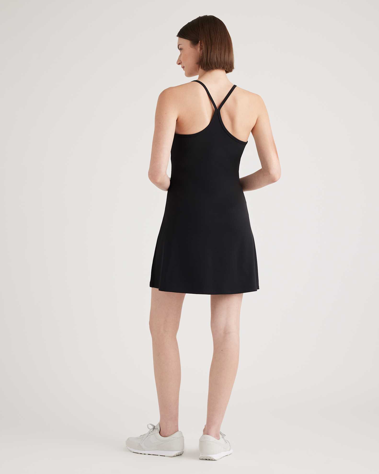 Women's Ultra-Form Active Dress in Black, Size Small, Nylon/Spandex by Quince Women's Ultra-Form Active Dress in Black, Size Small, Nylon/Spandex by Quince