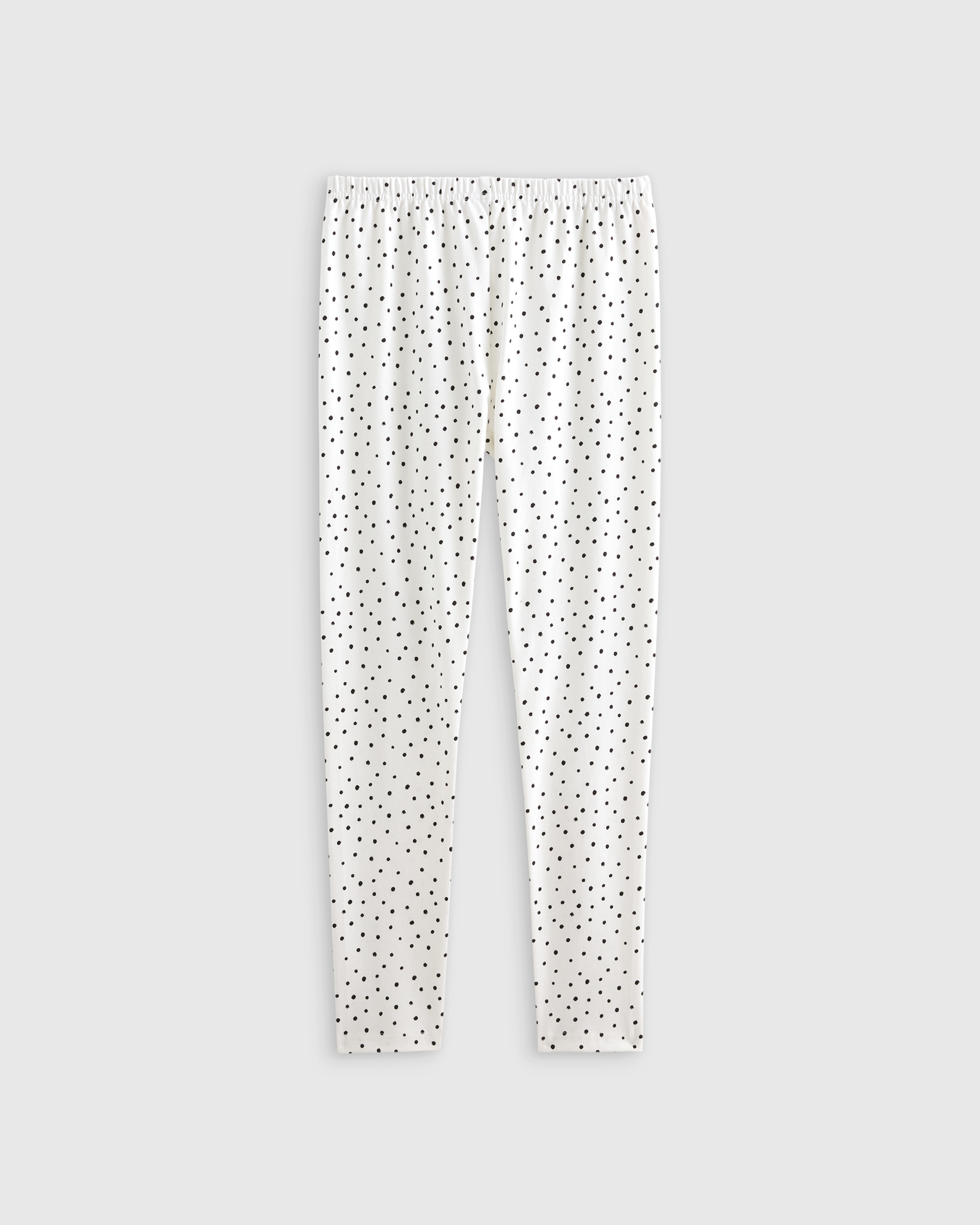 Black Dots Organic Cotton Leggings
