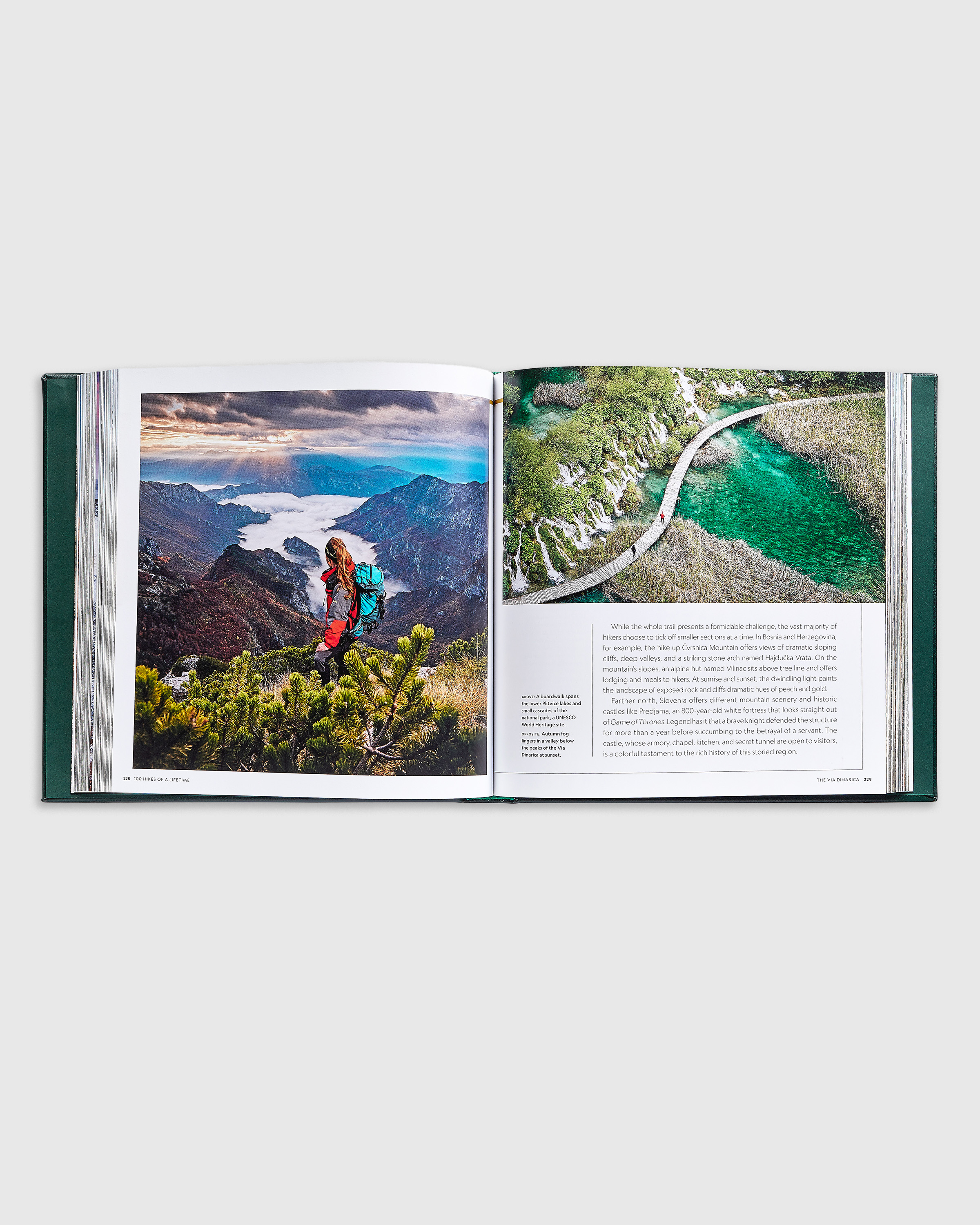 100 Hikes of a Lifetime Leather Bound Book - thumbnail 5