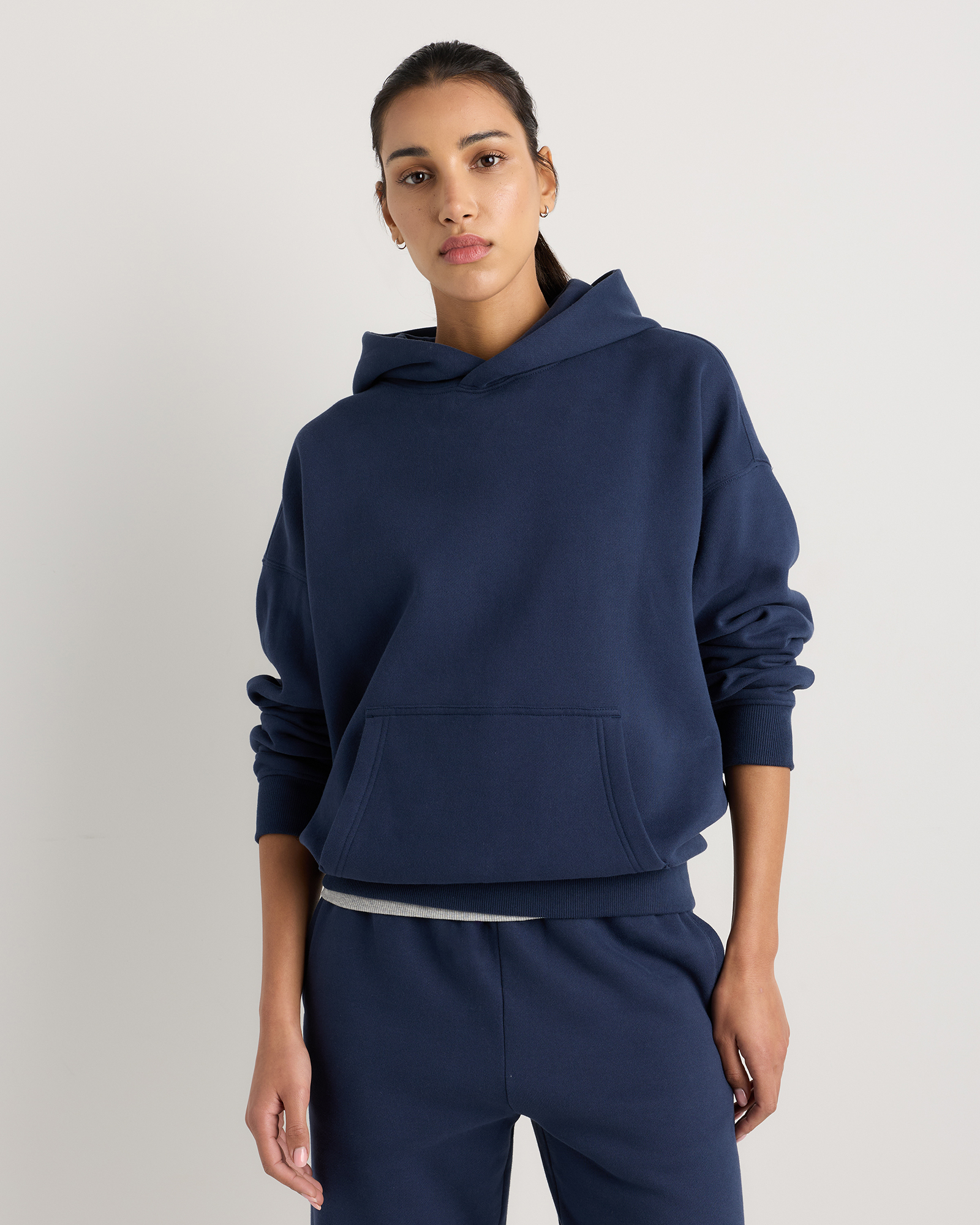 Washed Deep Navy Everyday Fleece Hoodie