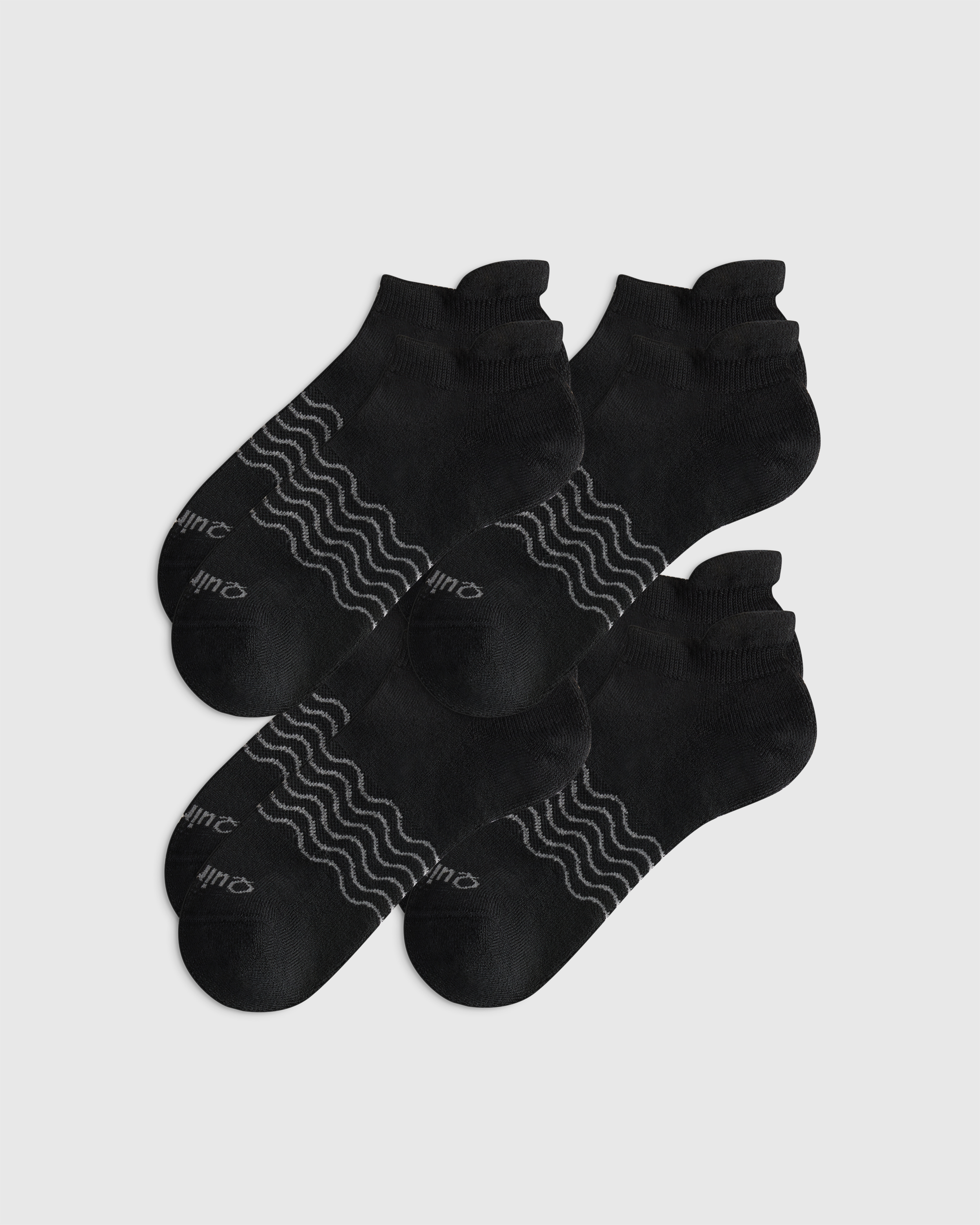 Black Merino Ankle Socks (4-Pack)