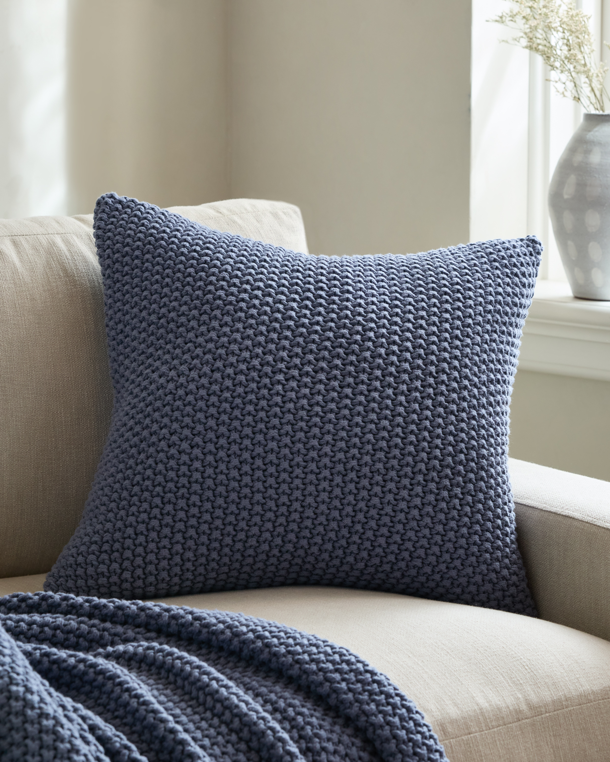 Mineral Cotton Fisherman Pillow Cover