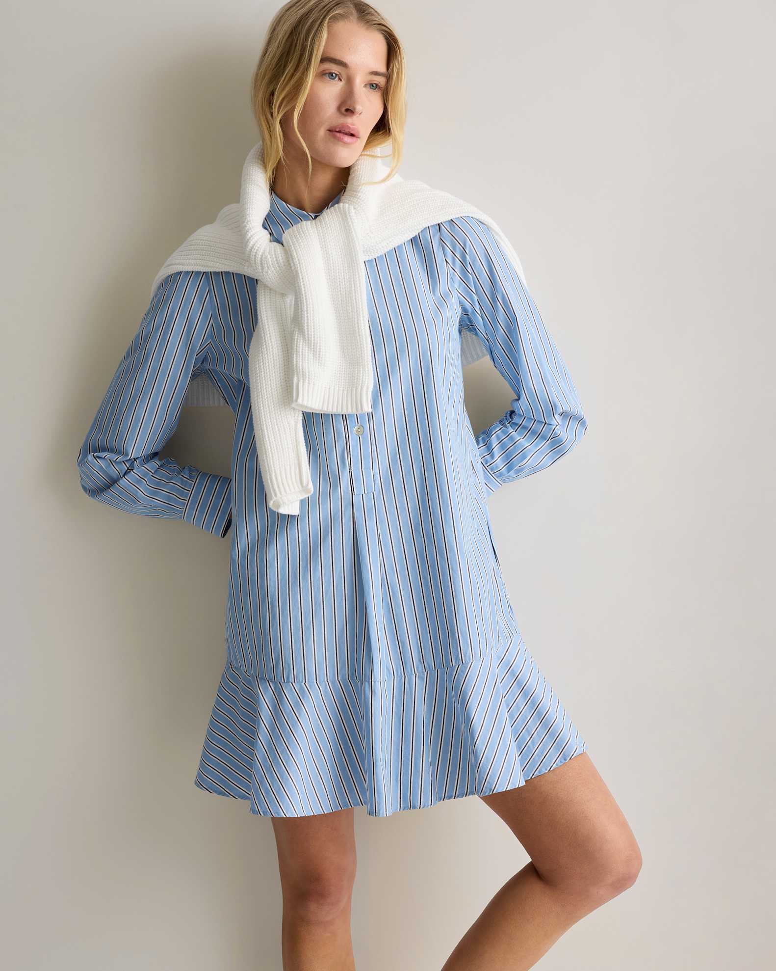 100% Organic Cotton Drop Waist Shirt Dress 100% Organic Cotton Drop Waist Shirt Dress