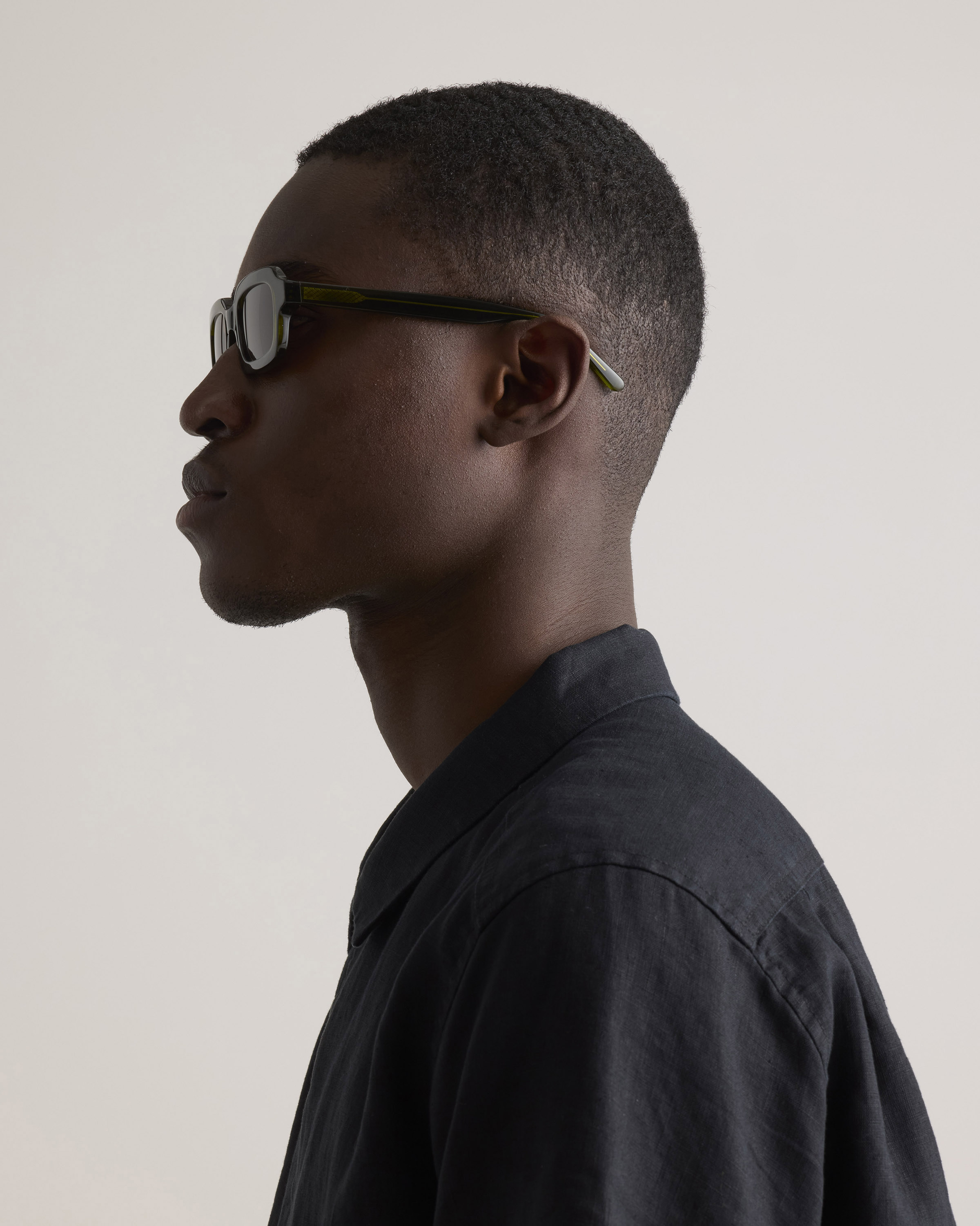 Fiji Polarized Acetate Sunglasses in Moss with Brown lens