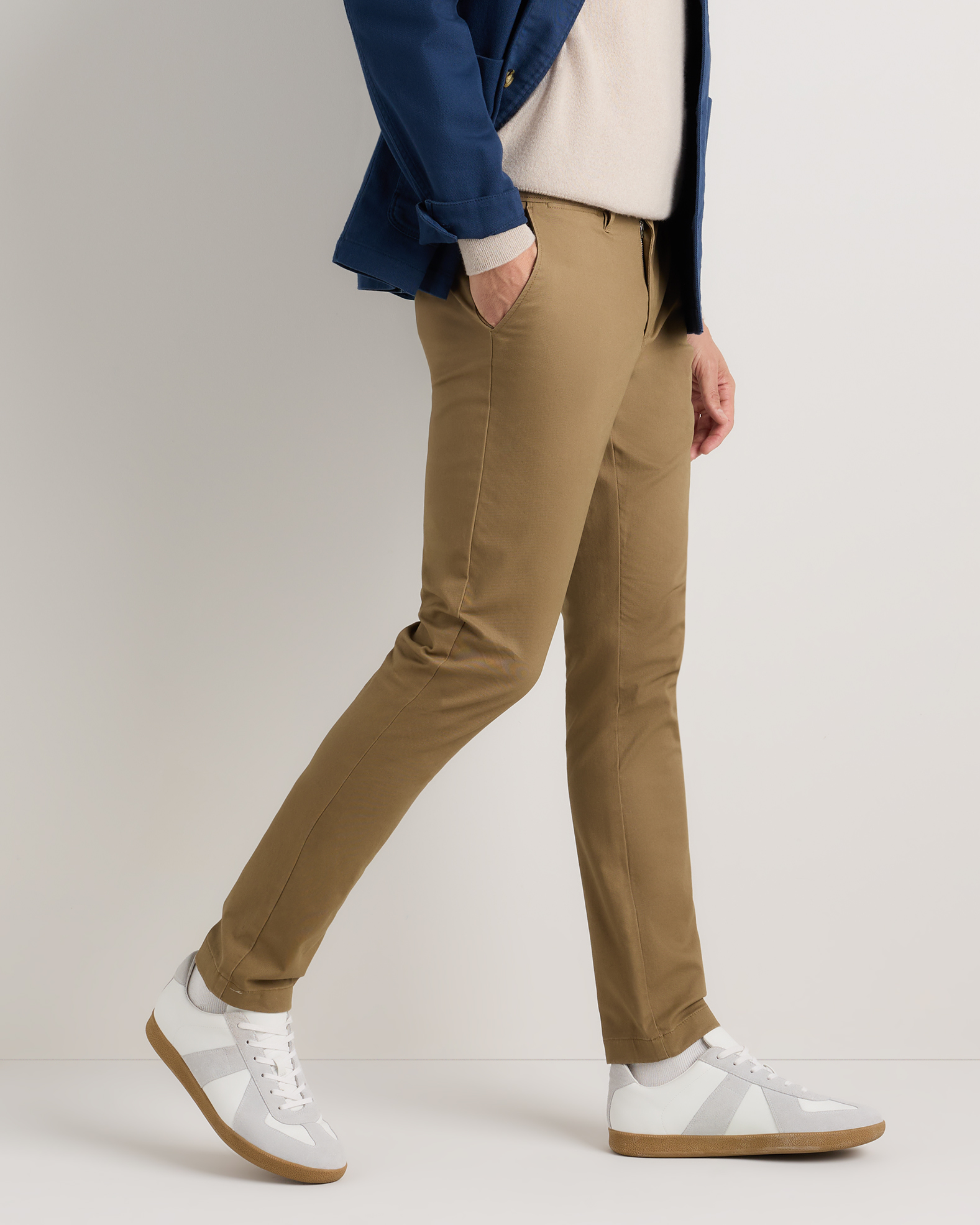 Men's Organic Cotton Stretch Chino Pants - Slim Fit