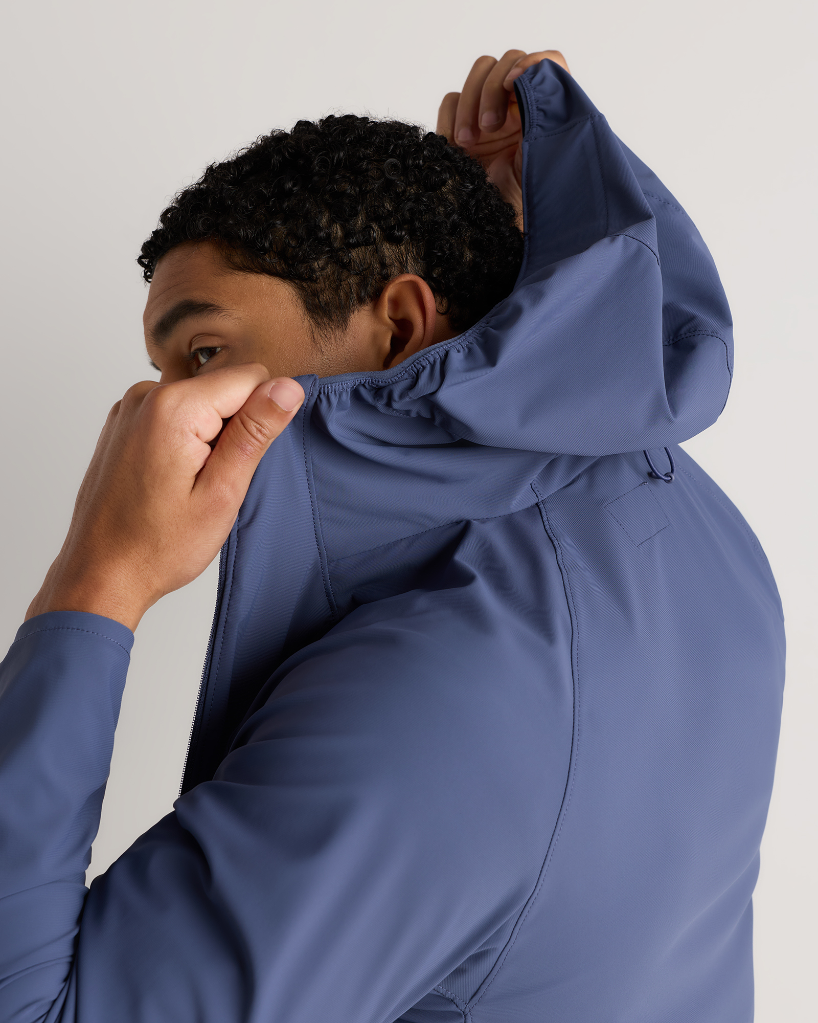 Packable Performance Training Jacket in Storm Blue