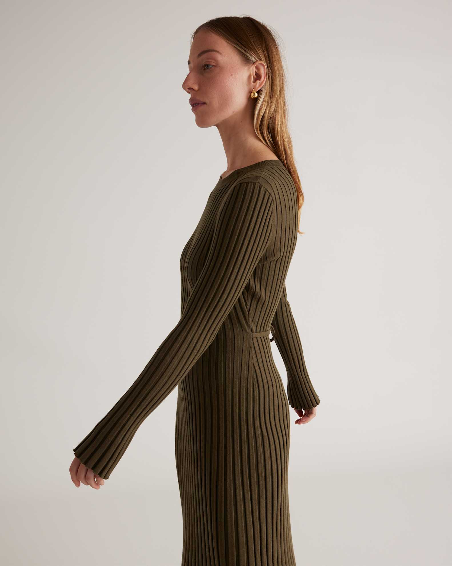 long sleeve cotton knit dress Petal and Pup Women's Colten Long Sleeve Knit Dress
