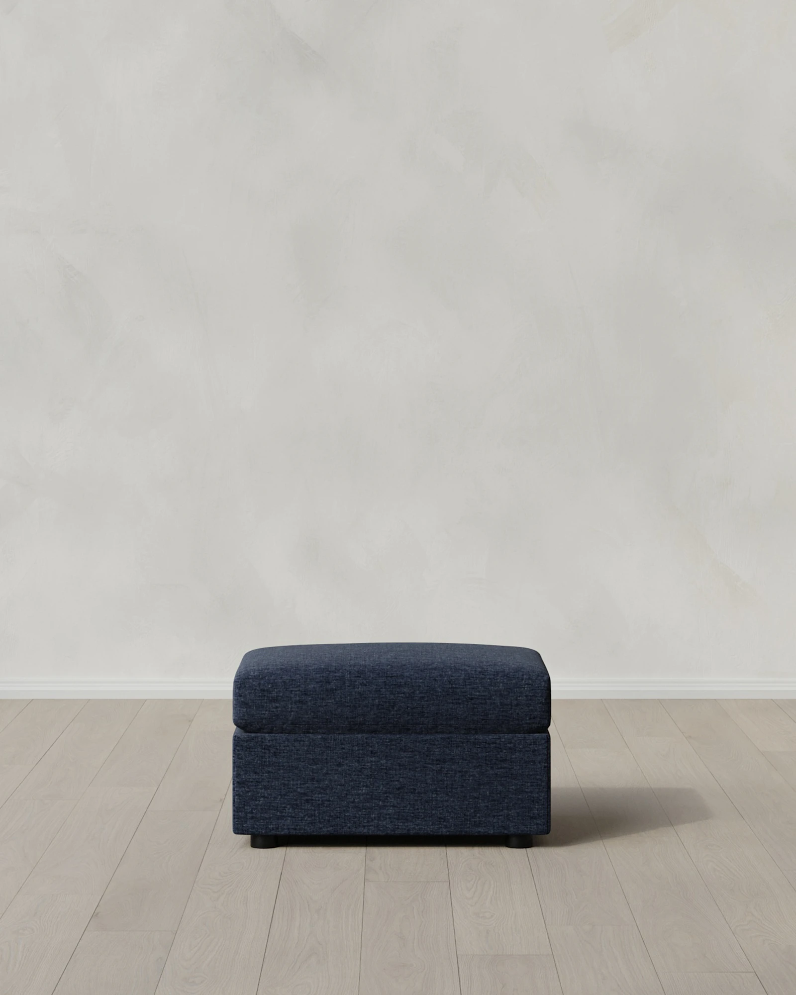 Brennan Performance Chenille Linen Blend Ottoman
