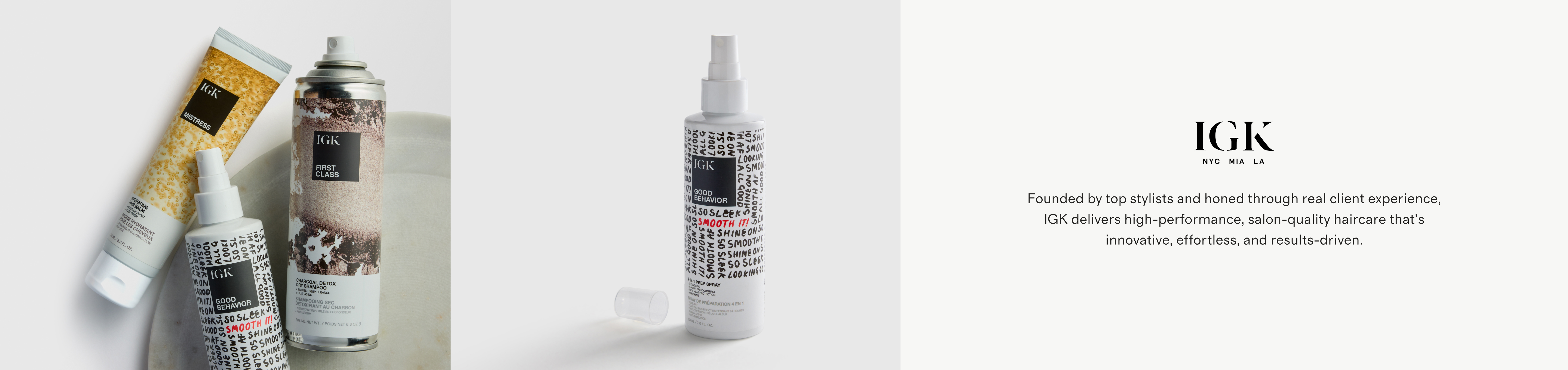 IGK brand CLP banner - desktop