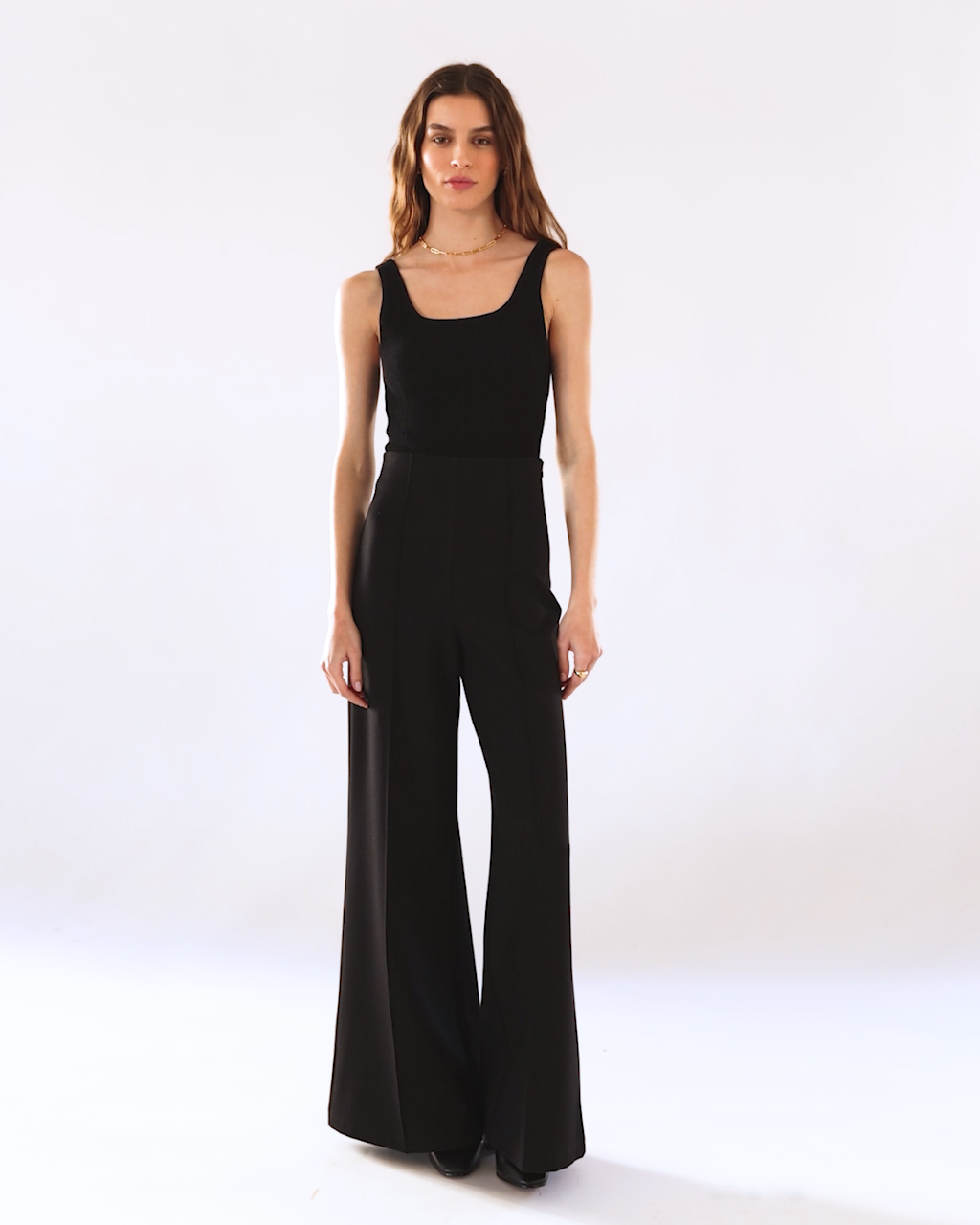 Ultra-Stretch Ponte Super Wide Leg Pants