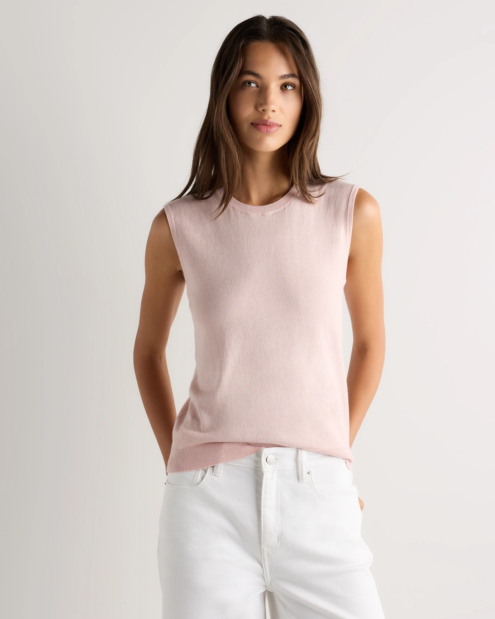 Women's Lightweight Cotton Cashmere Sweater Shell