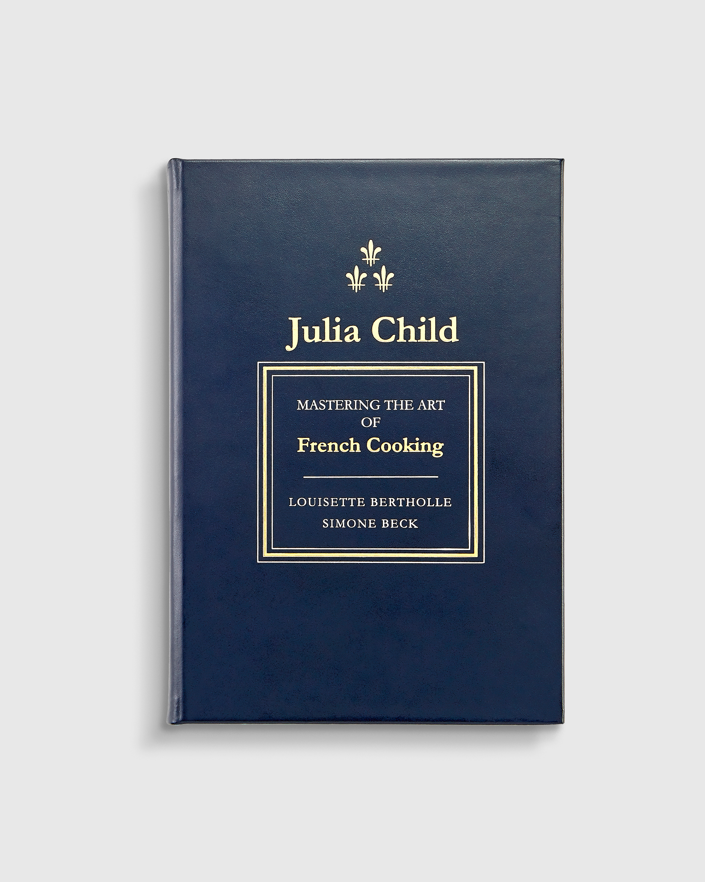 Julia Child Mastering the Art of French Cooking Navy Leather