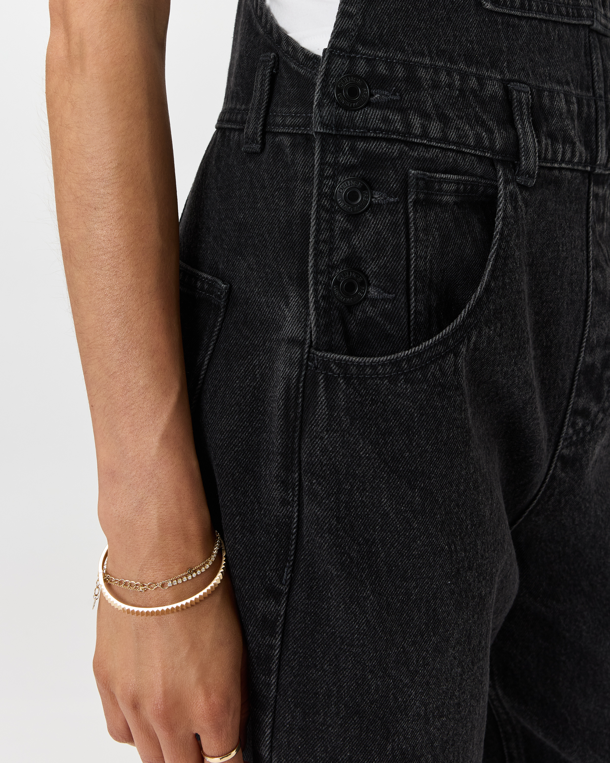 Organic Stretch Cotton Twill Relaxed Overalls