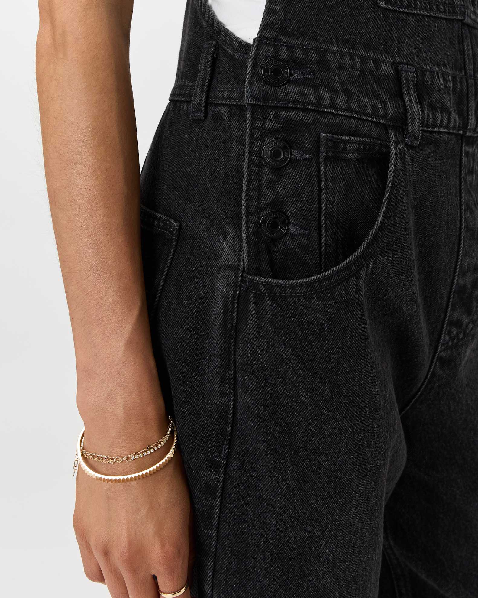 Organic Stretch Cotton Twill Relaxed Overalls