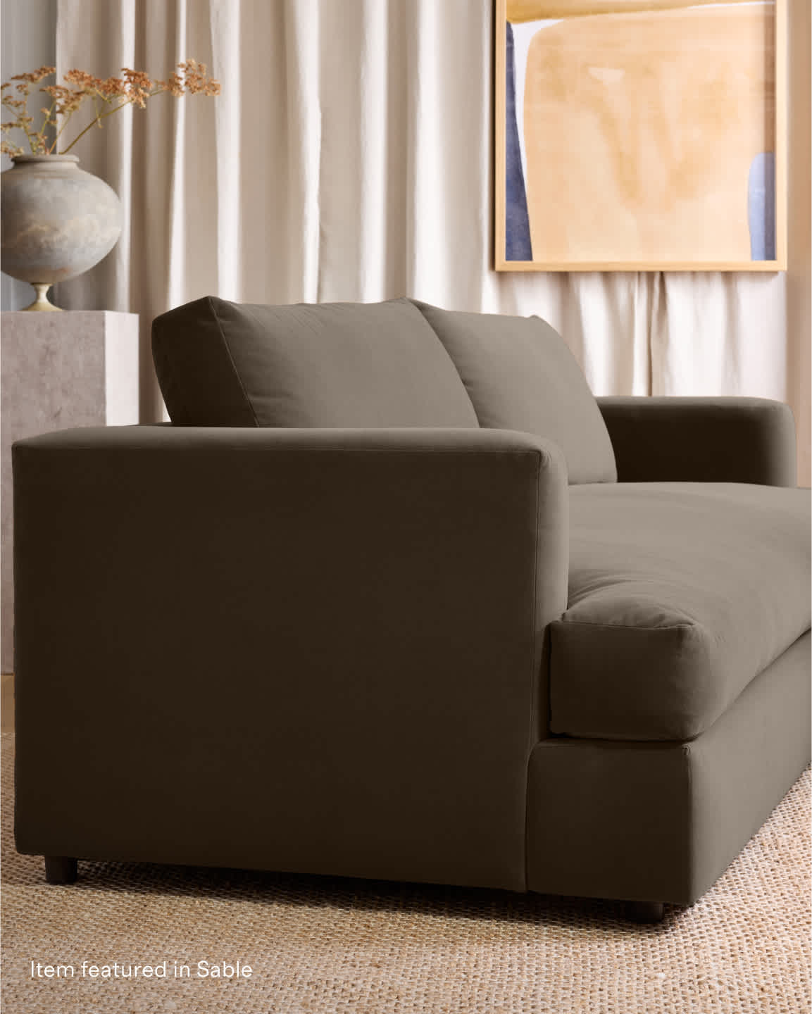 Bruno Leather Chaise Sectional