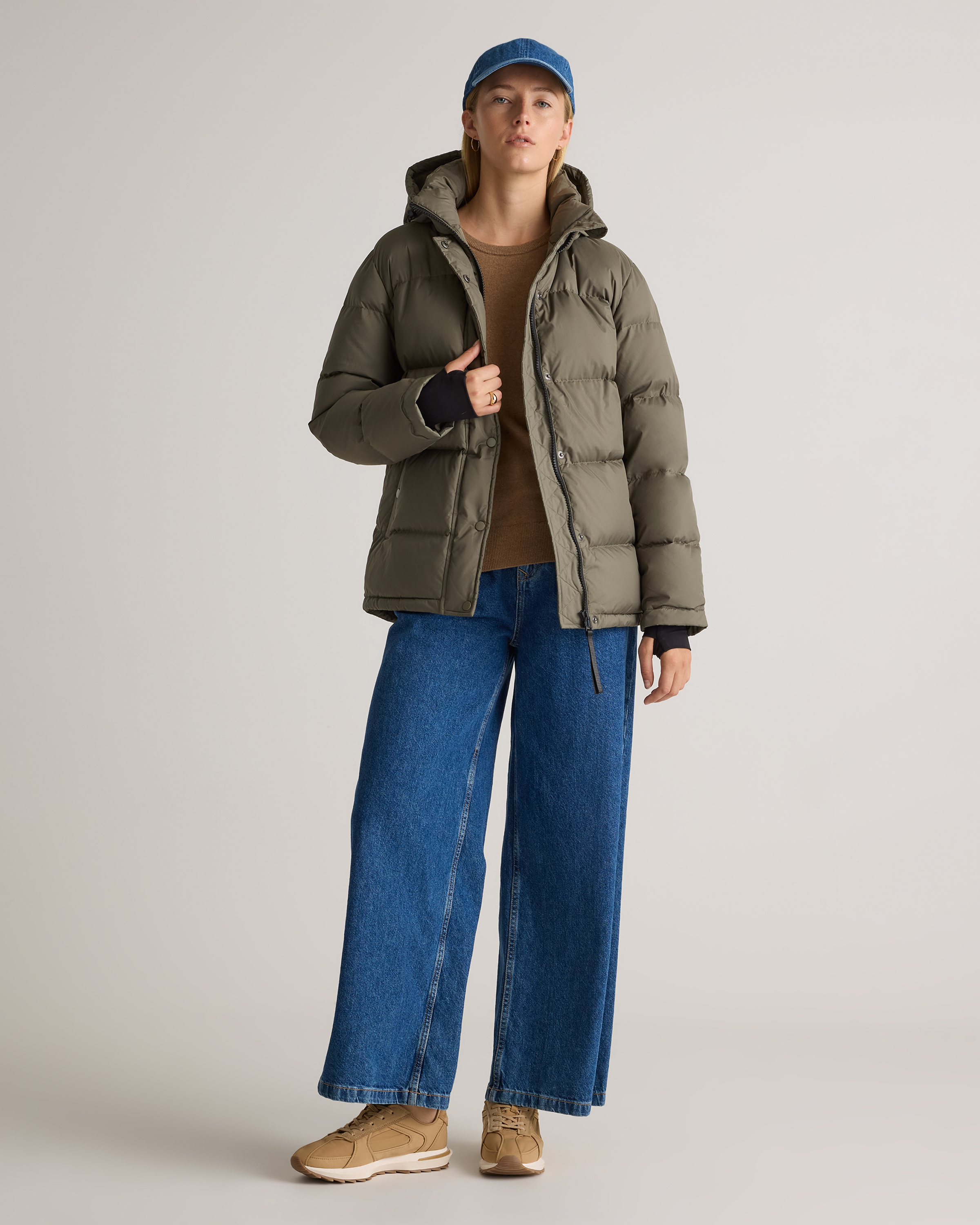 Responsible Down Puffer Jacket in Faded Cargo
