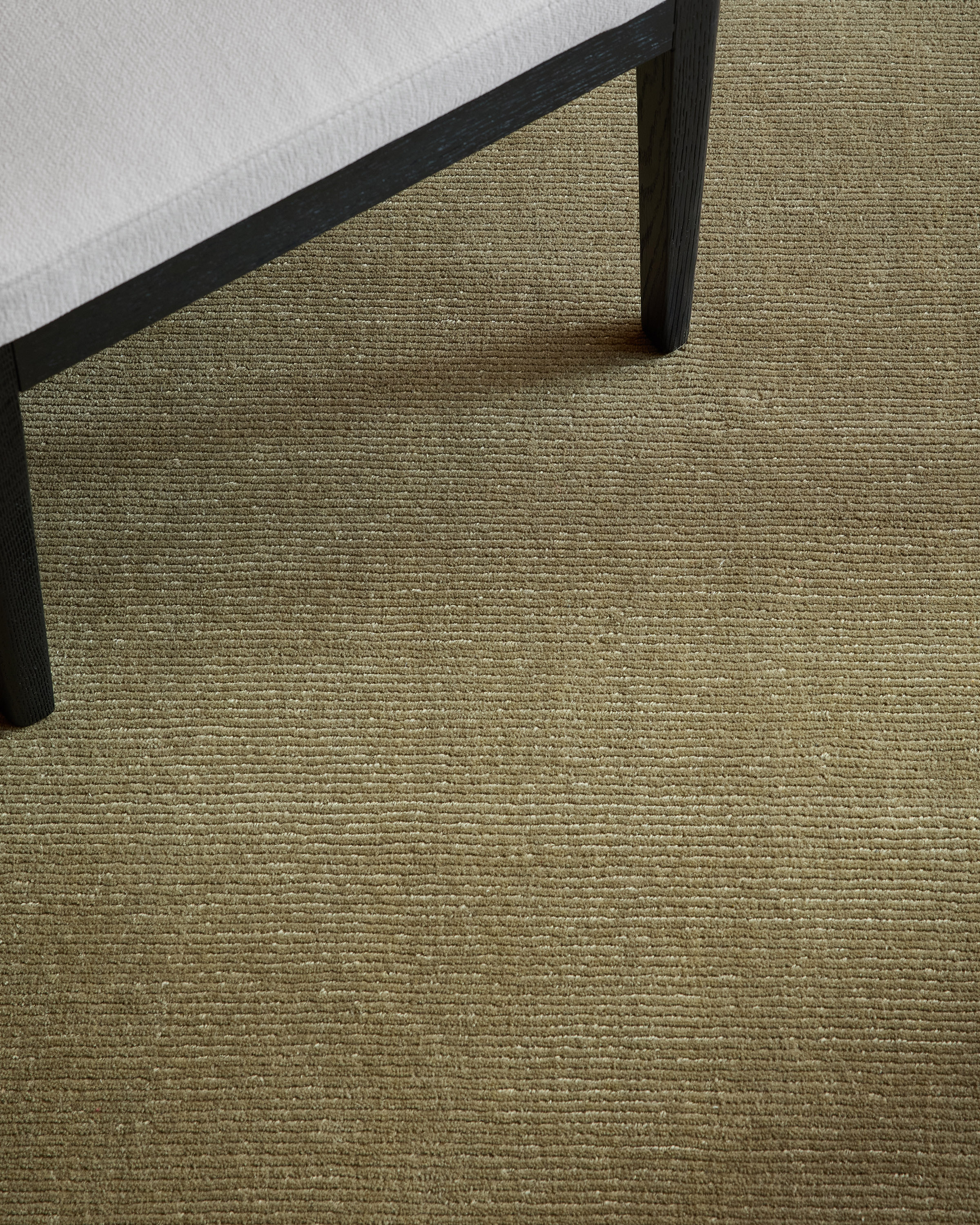 Mercer Ribbed Hand-Loomed Wool Rug in Antique Moss