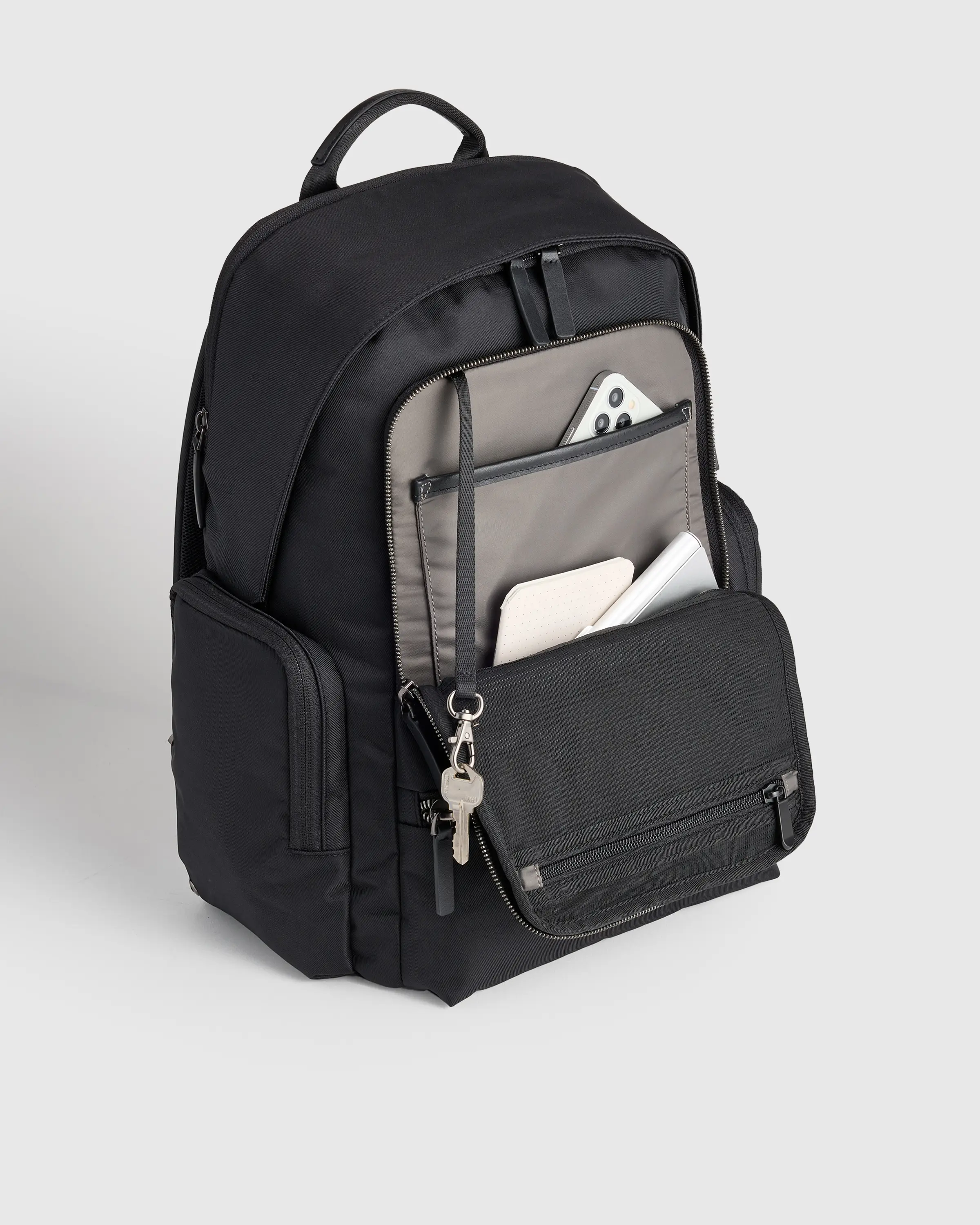 Voyage Nylon Commuter Backpack in Black