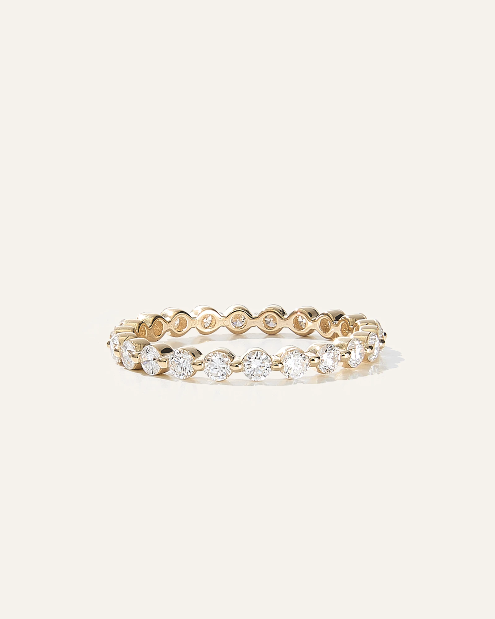 Lab Grown Diamond Single Shared Prong Eternity Band