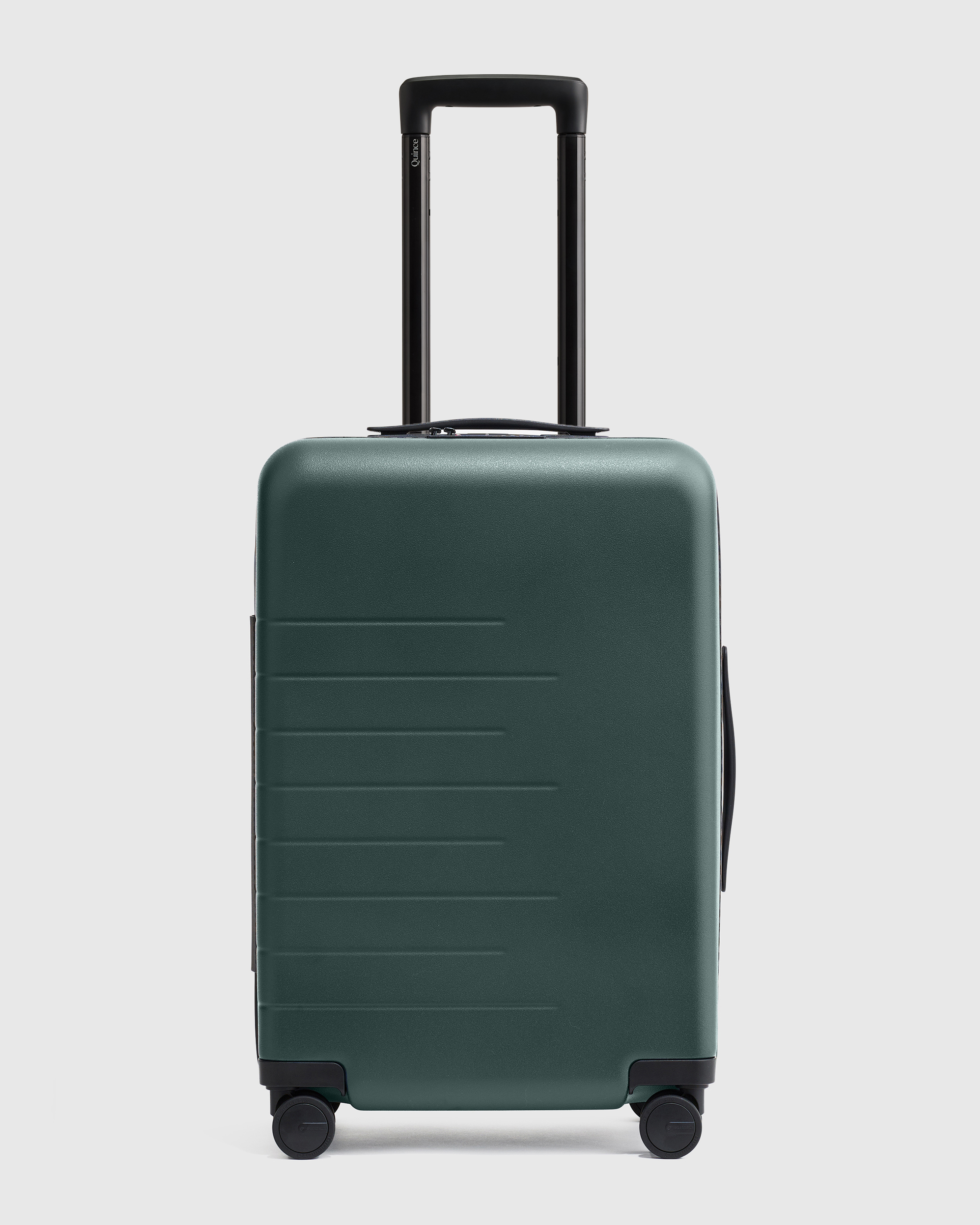 Dark Green Expandable Carry-On Suitcase