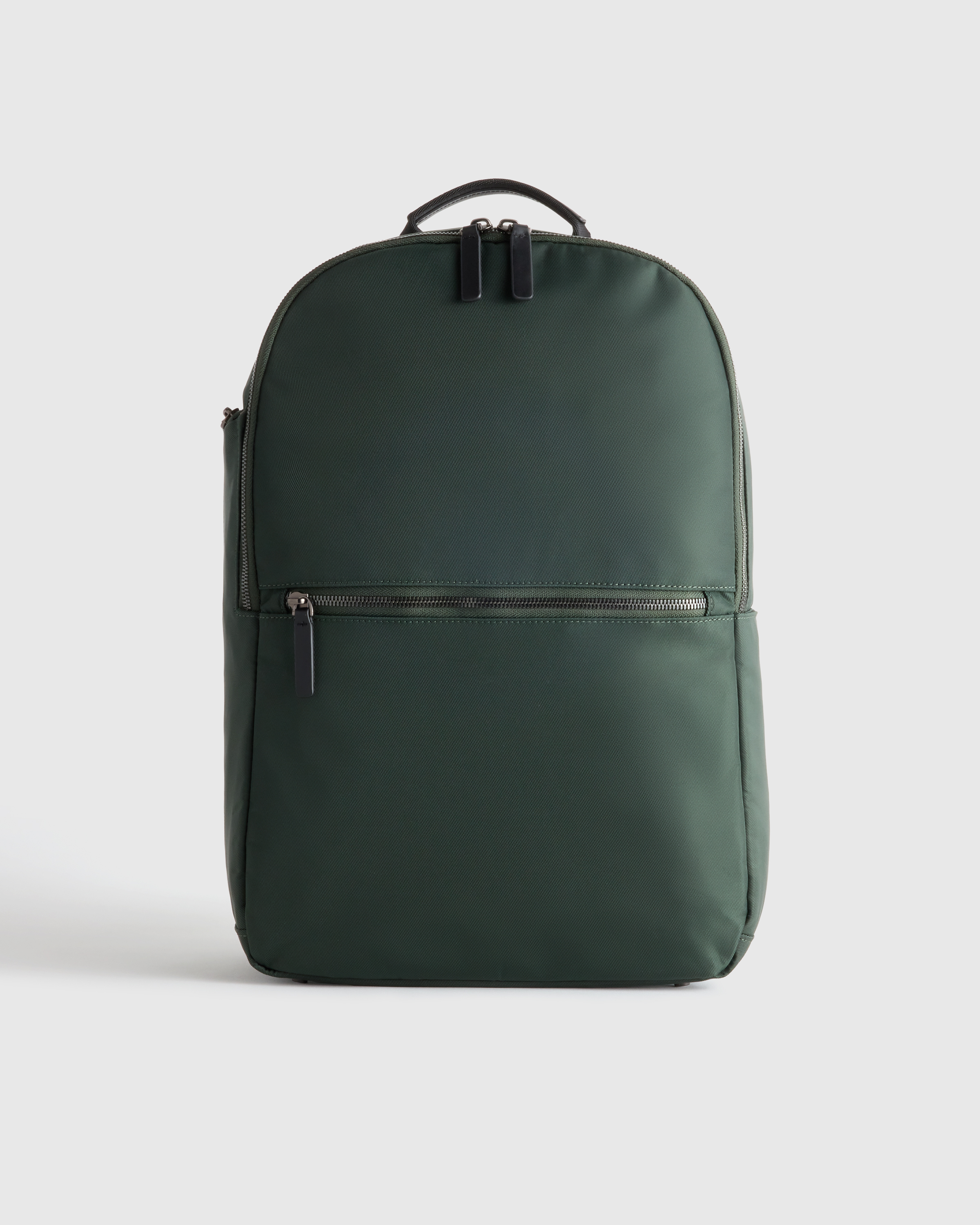 Dark Green Voyage Nylon Slim Travel Backpack