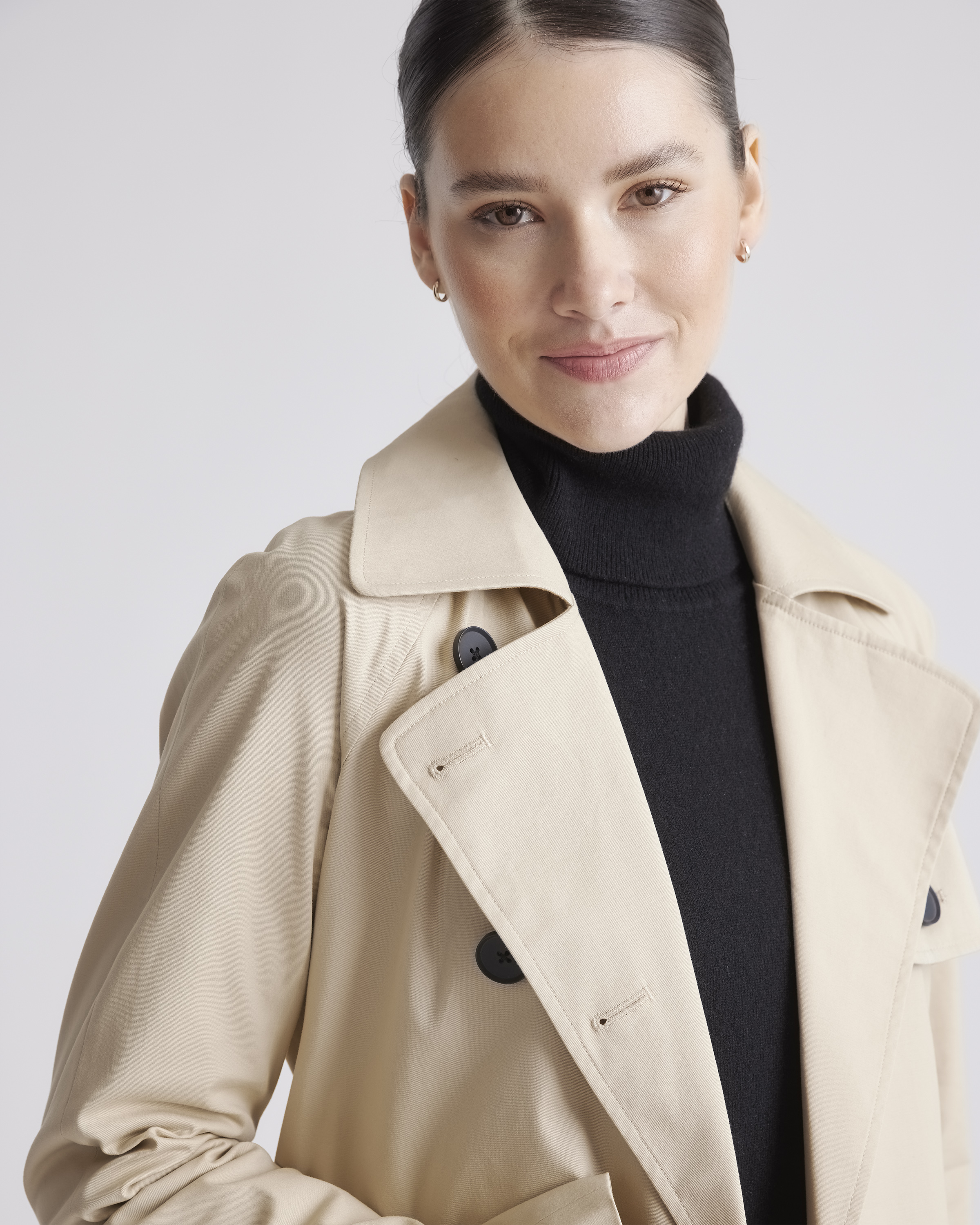 Women's Comfort Stretch Trench Coat