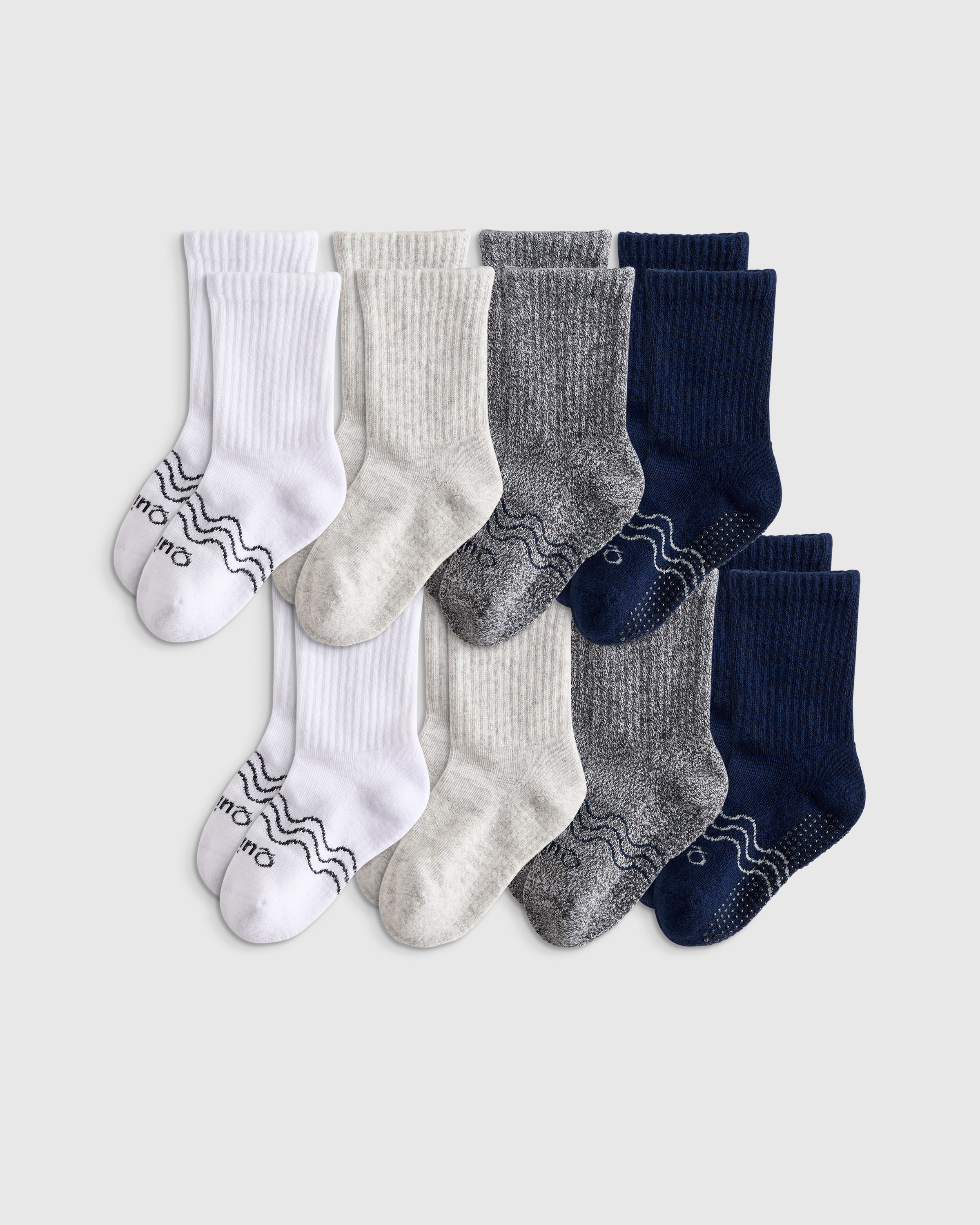 Neutral Multi Organic Cotton Calf Sock 8-pack