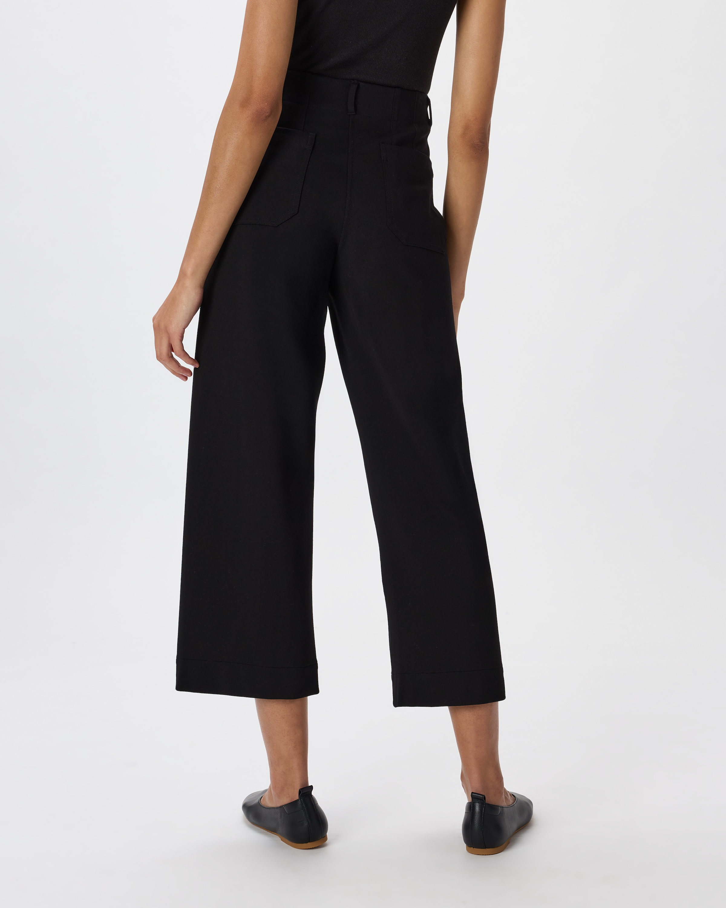 2024SSセオリーGood Crunch W Wide Crop Pant T Wide Leg Cropped Pants: Slaycation Textured