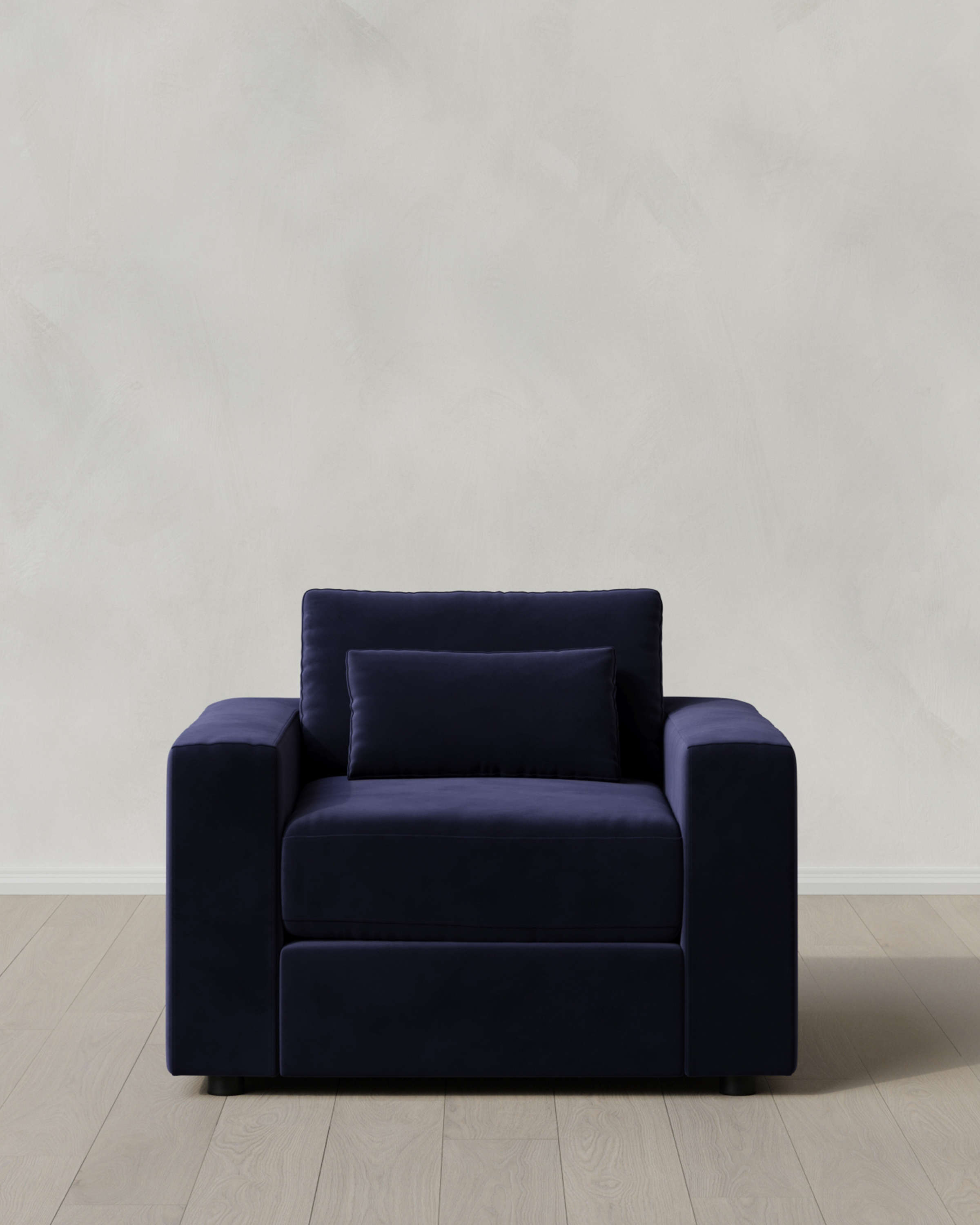 Midnight Ashford Deep Seat Chair and a Half in Performance Velvet