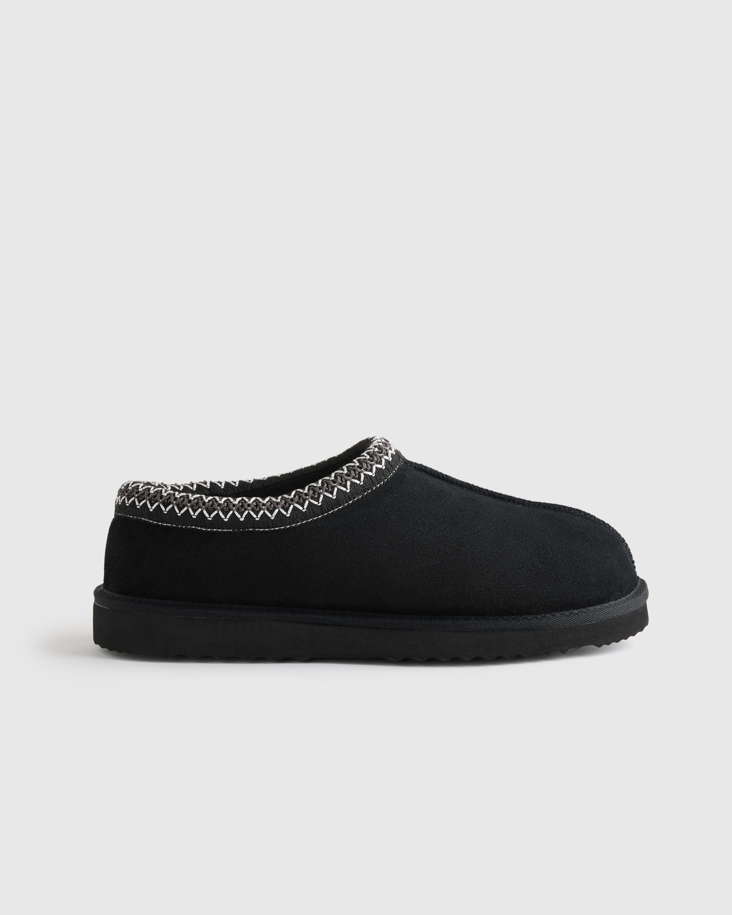 Black Men's Australian Shearling Clog Slipper