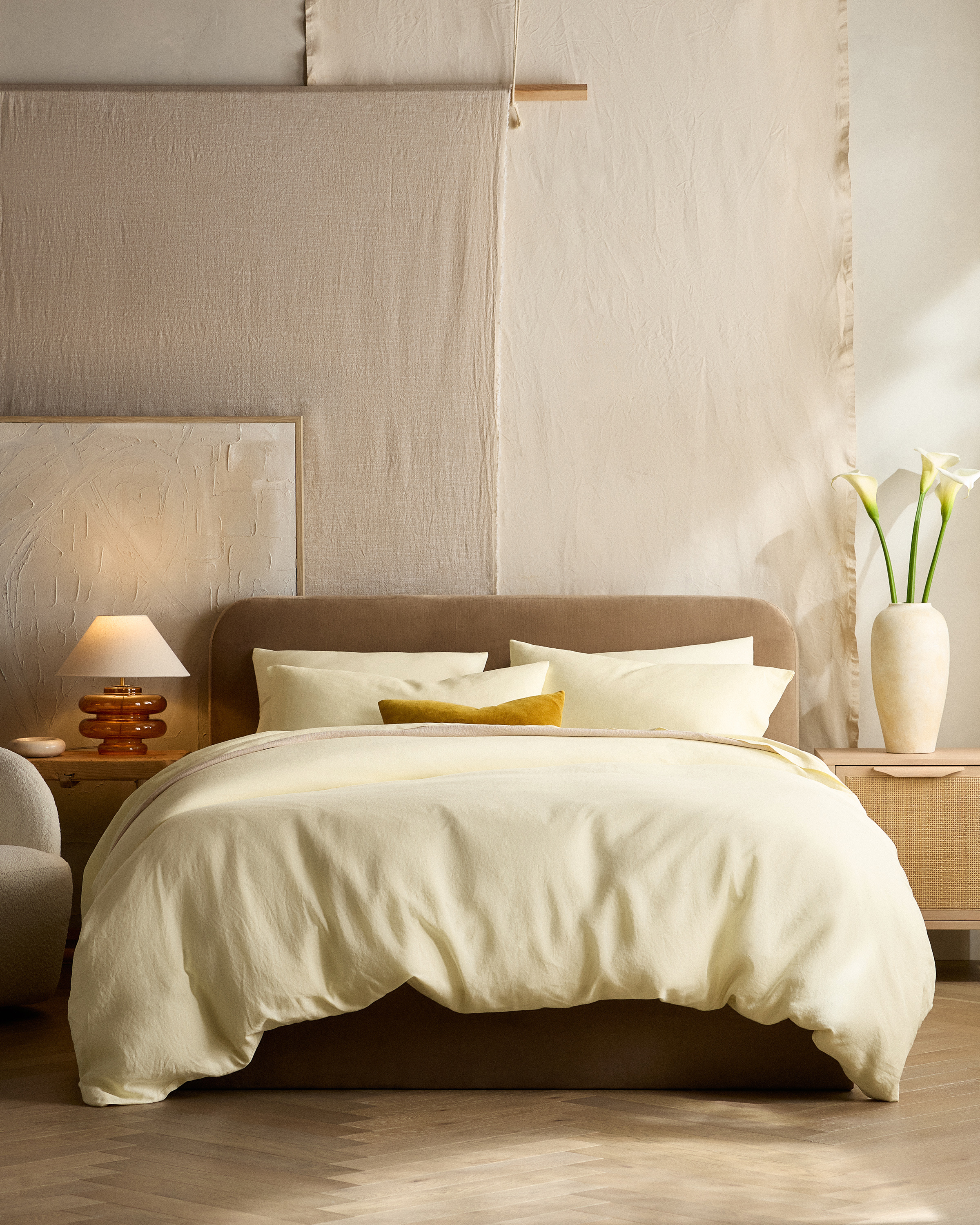 European Linen Duvet Cover Set - Full/Queen