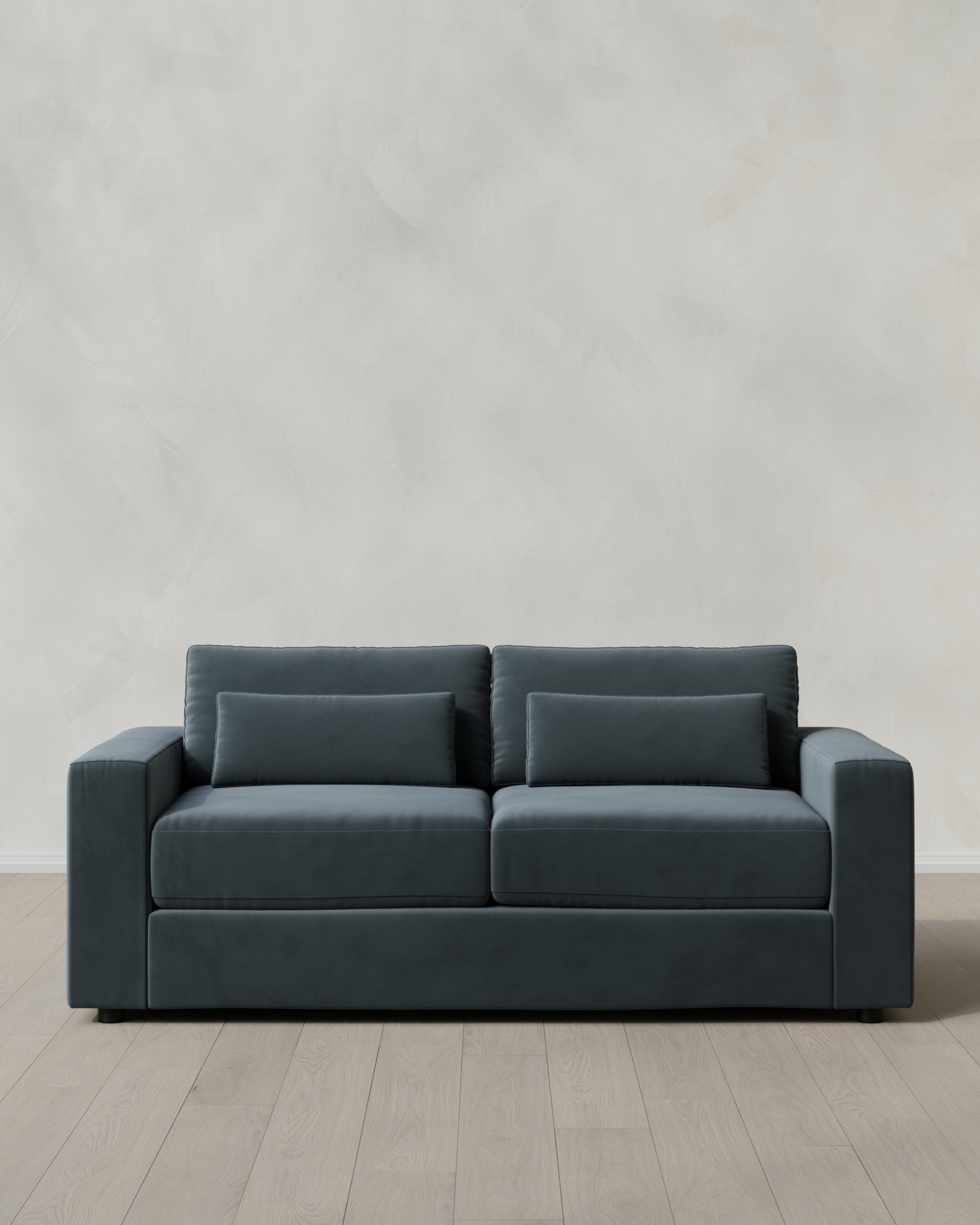 Pine Ashford Deep Seat Sofa in Performance Velvet