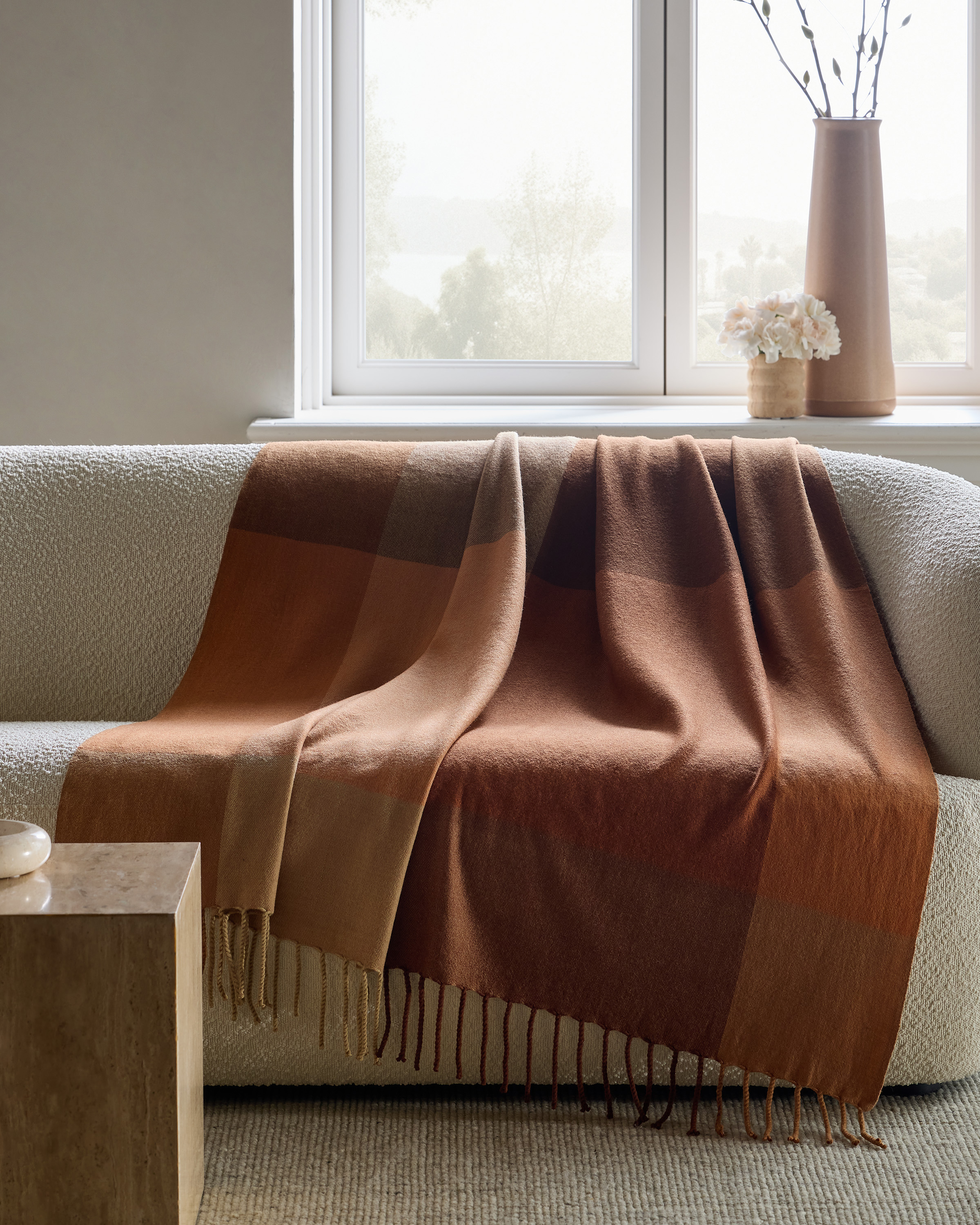 Quince Lambswool Throw Blanket - Thumbnail 2