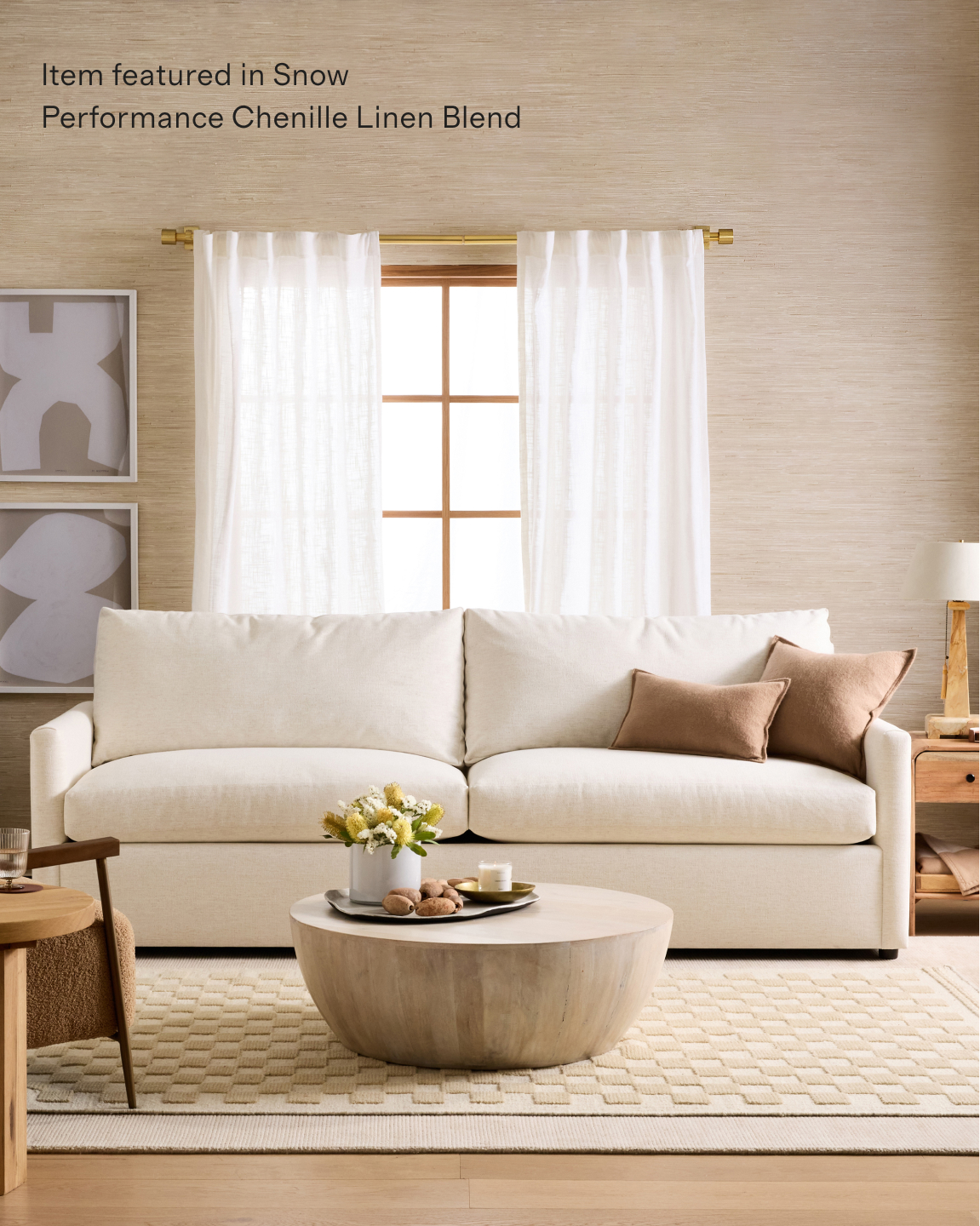 Brennan Performance Basketweave Sofa