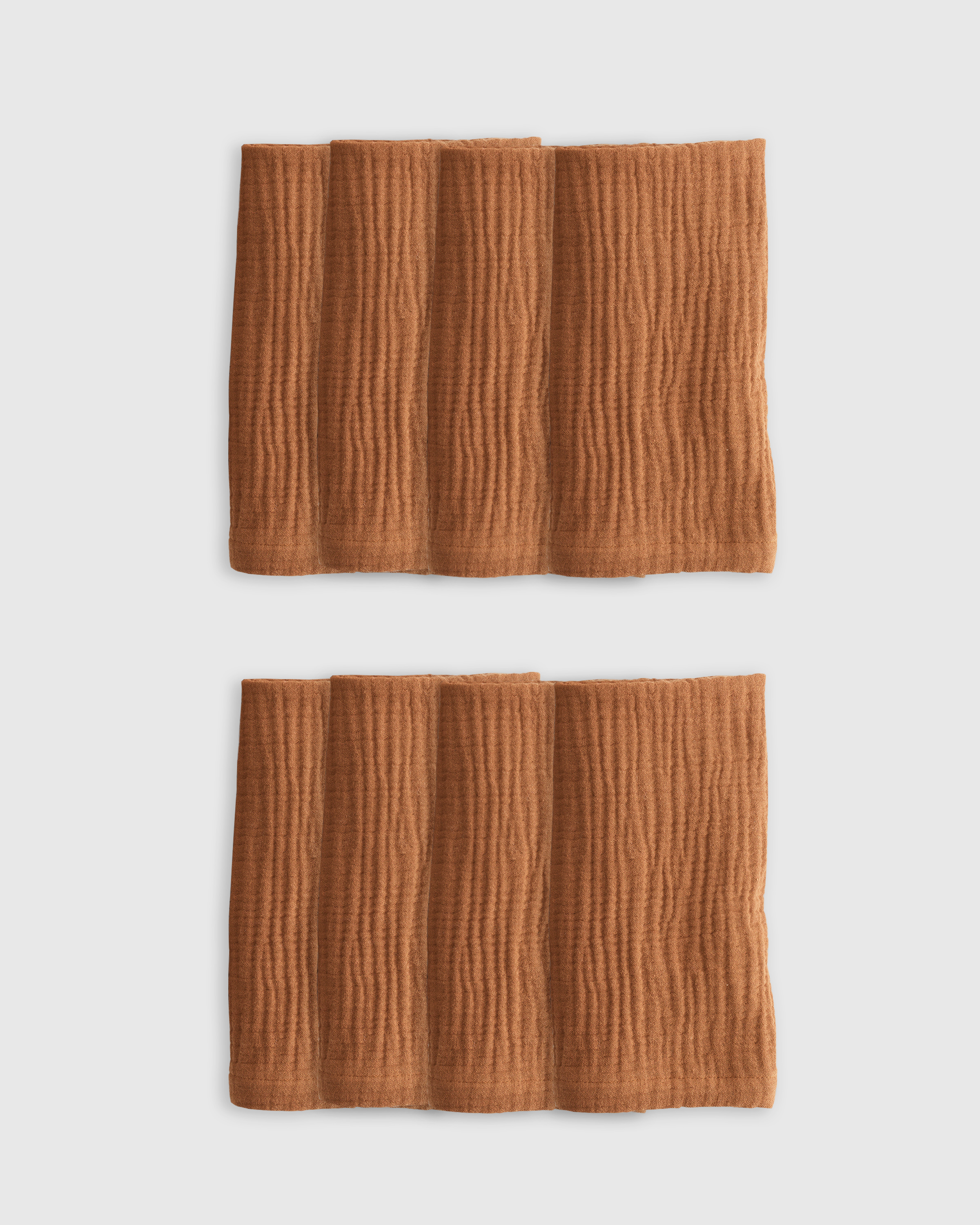 Terracotta Organic Airy Gauze Napkins (Set of 8)