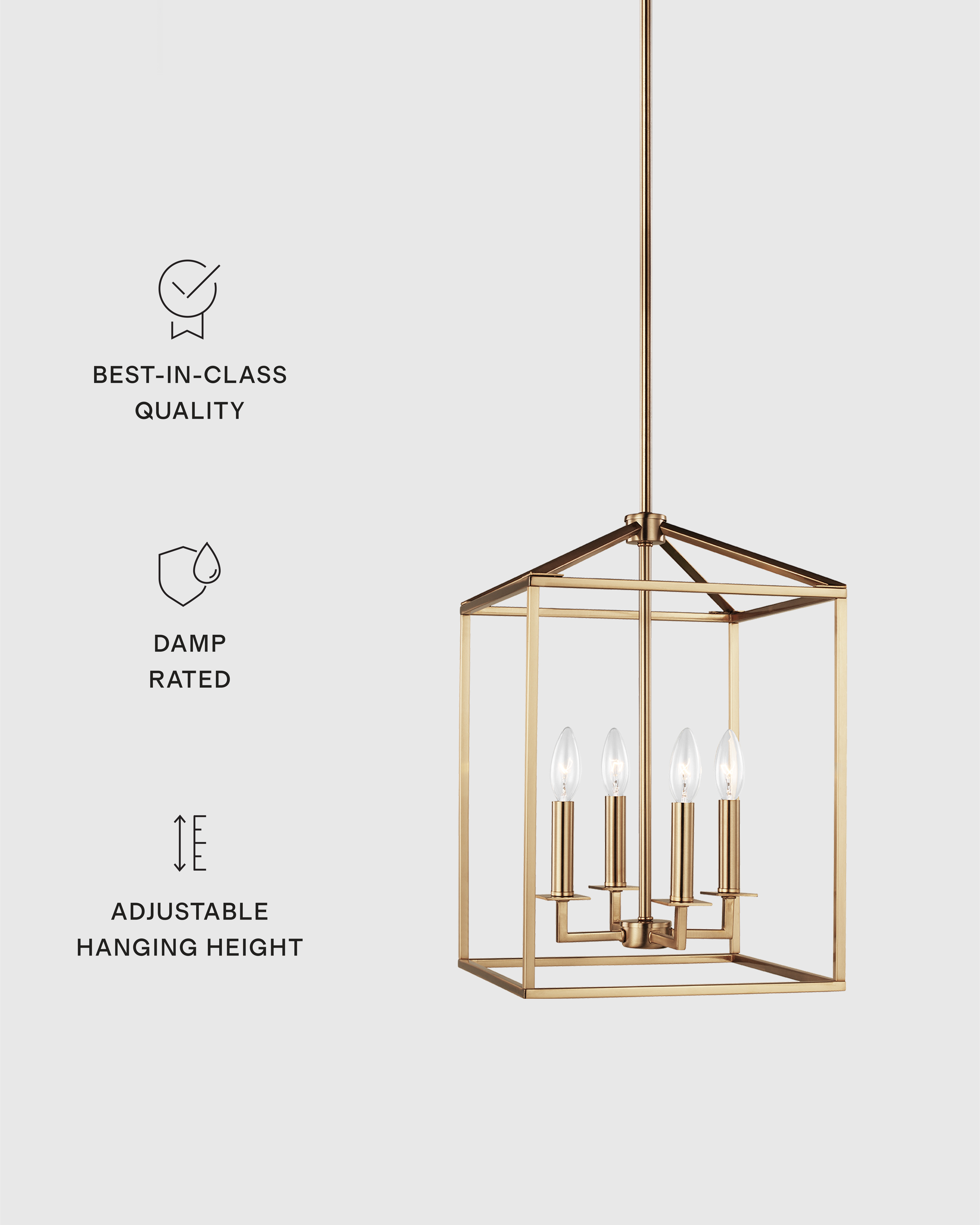 Steel Lantern Pendant Light - Thumbnail 5