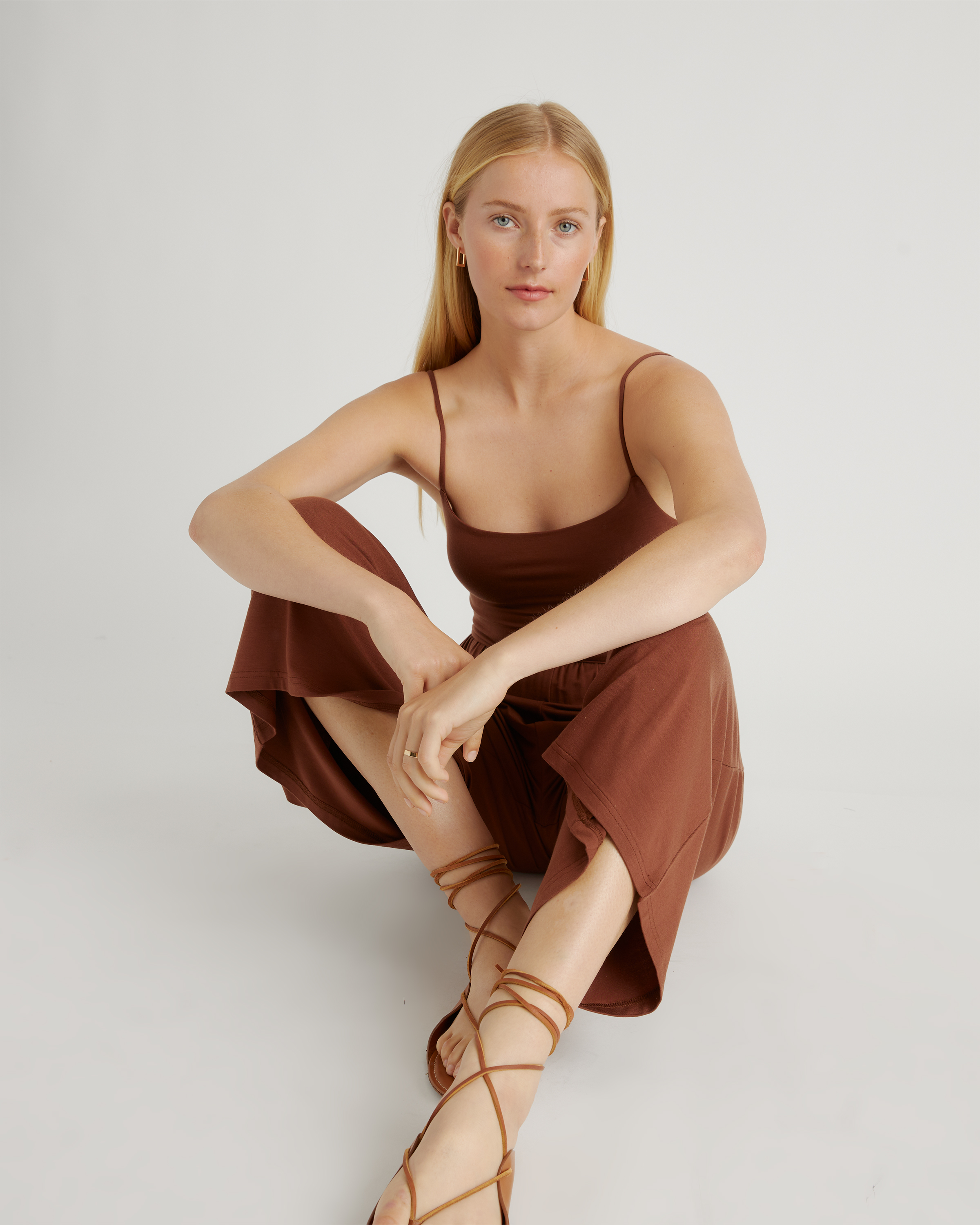 Tencel Jersey Wide Leg Jumpsuit