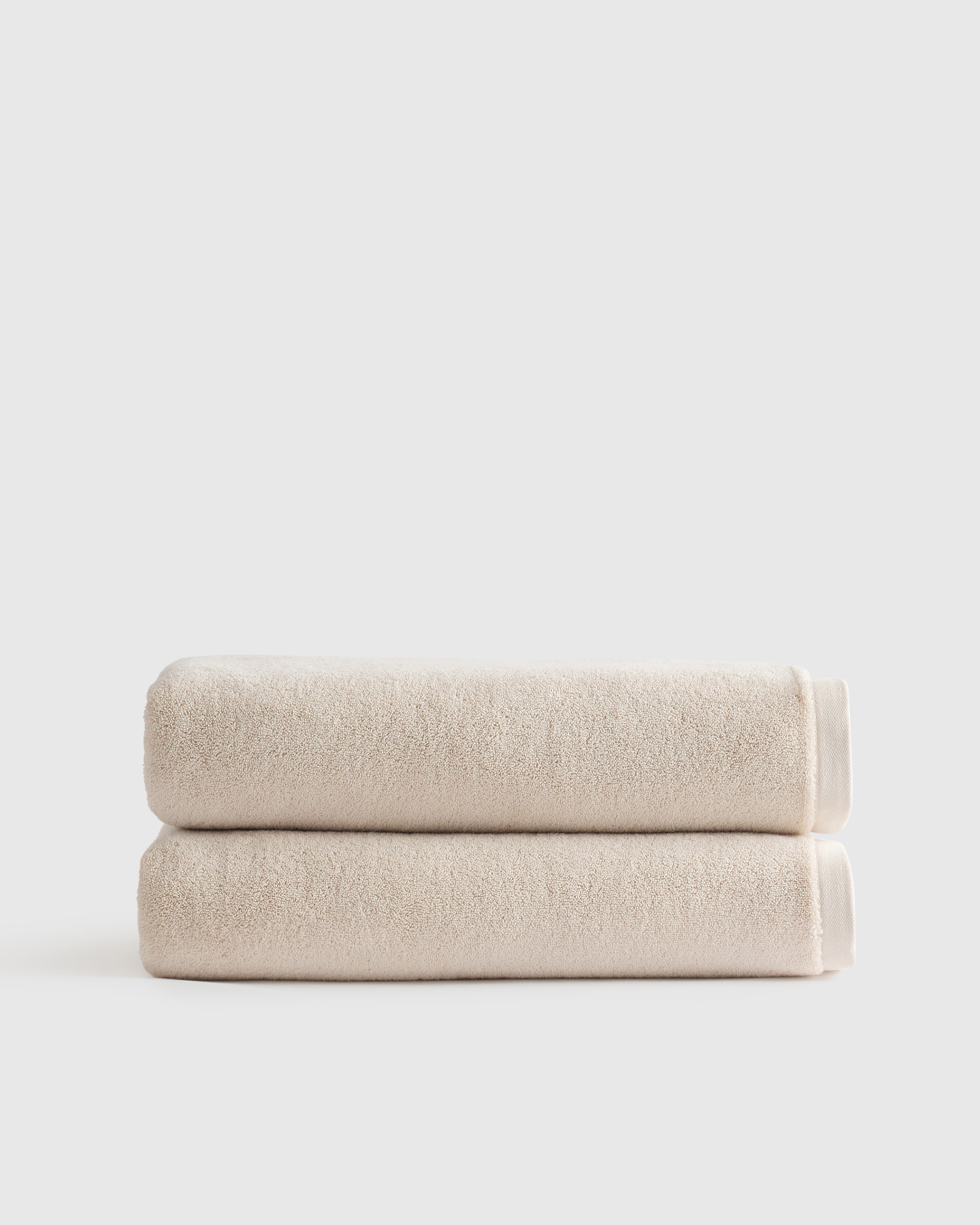Oat Plush Organic Turkish Cotton Bath Sheet (Set of 2)