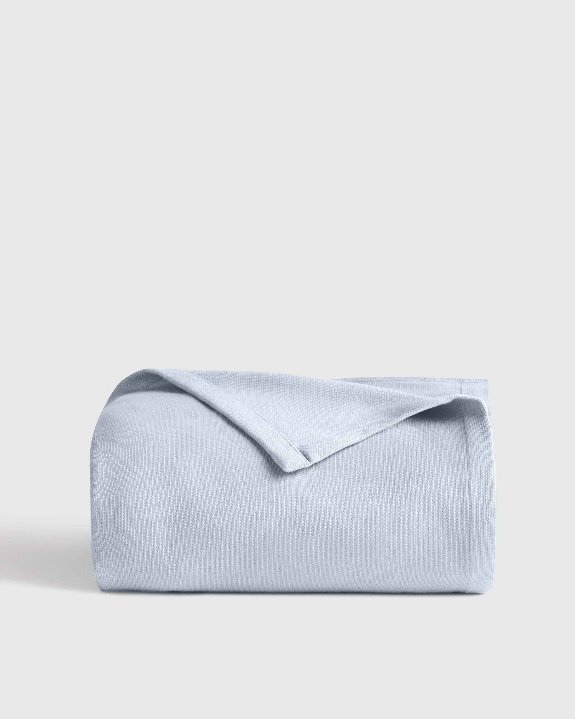 Luxury Organic Cotton Bed Blanket, King/Cal King, Light Blue