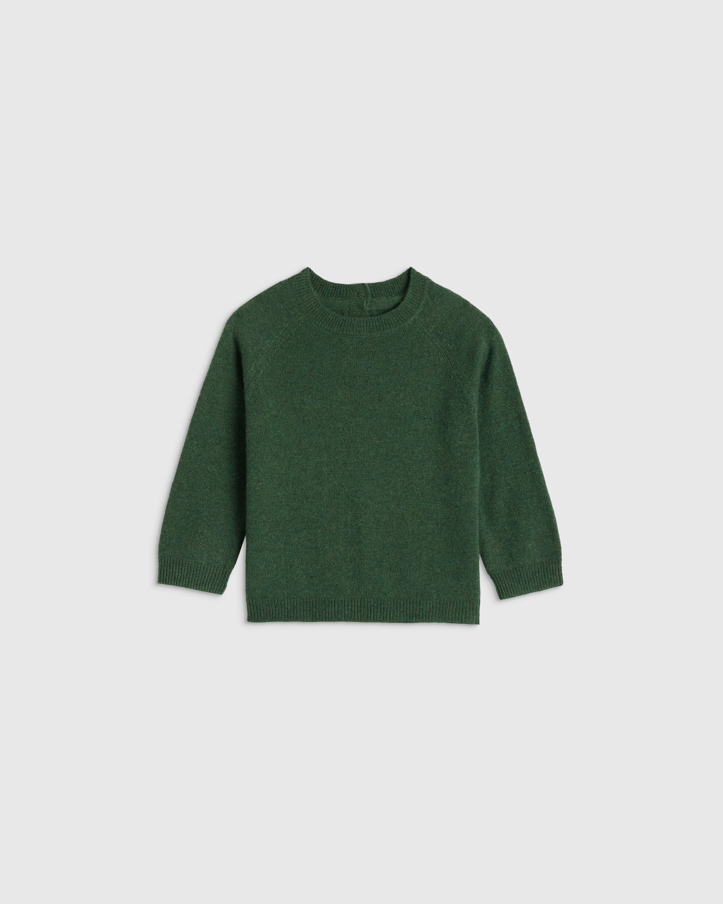 Quince Washable Cashmere Crewneck Sweater In Green